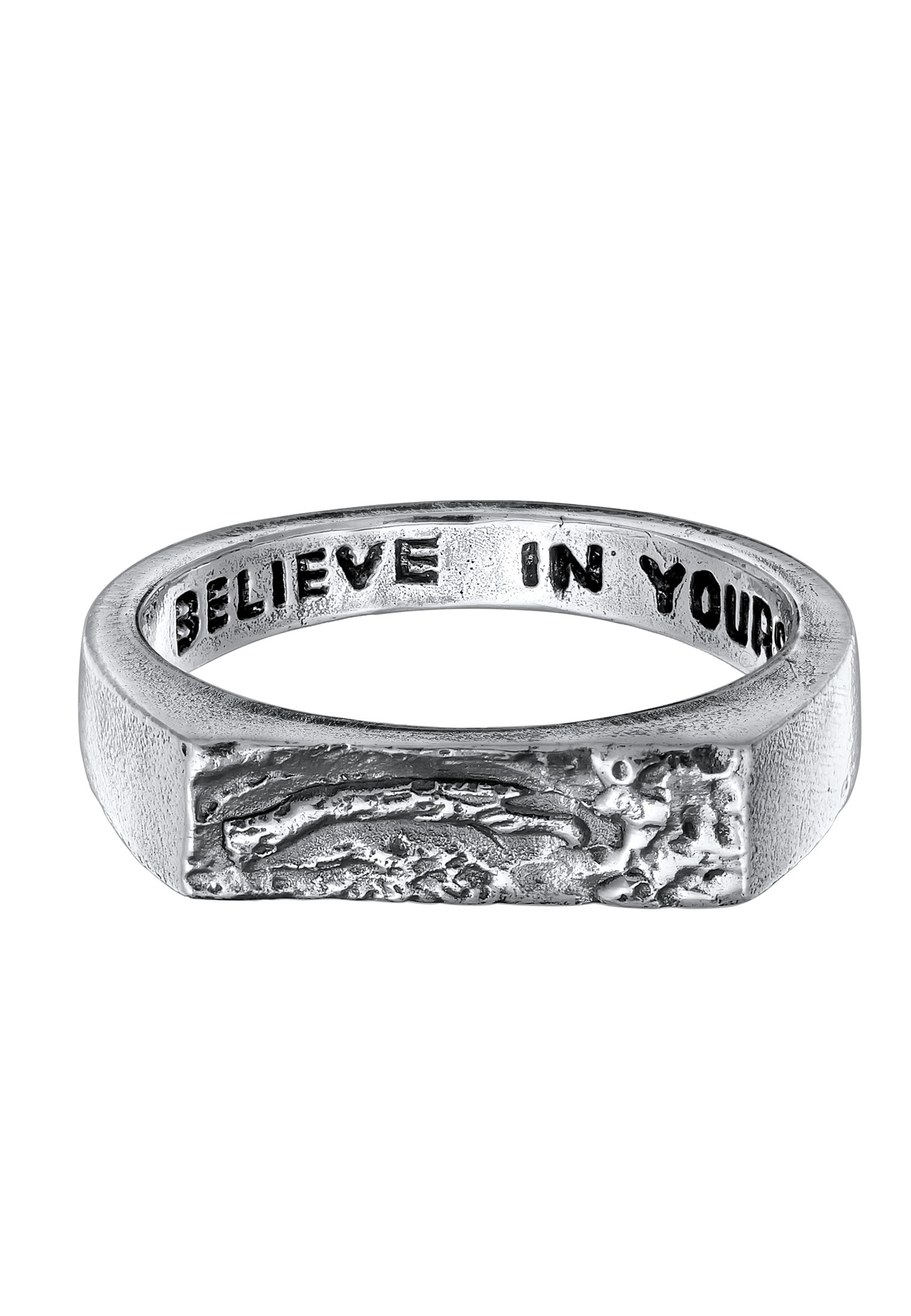 HAZE & GLORY Siegelring »Ring Rough Bar Ring 925 Silber«