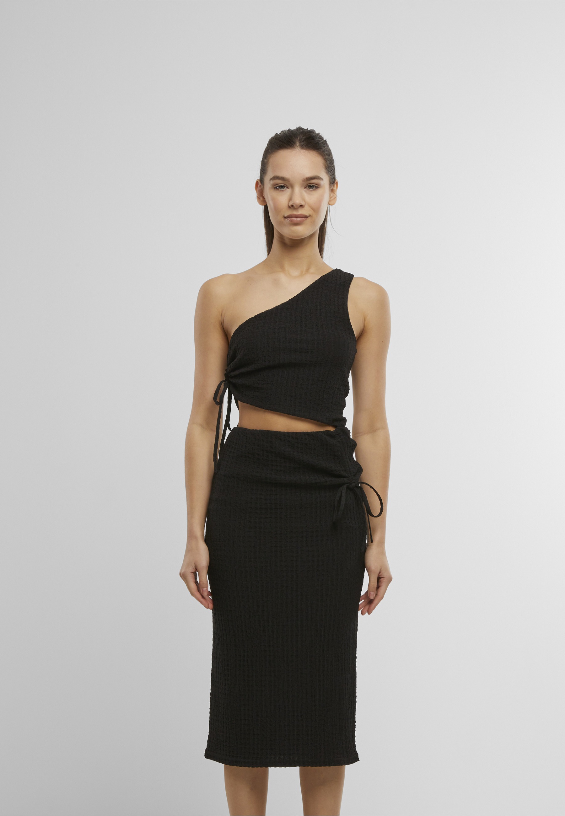 URBAN CLASSICS Shirtkleid »Urban Classics Ladies Cut Out Jersey Dress« 1 Stk. tlg.