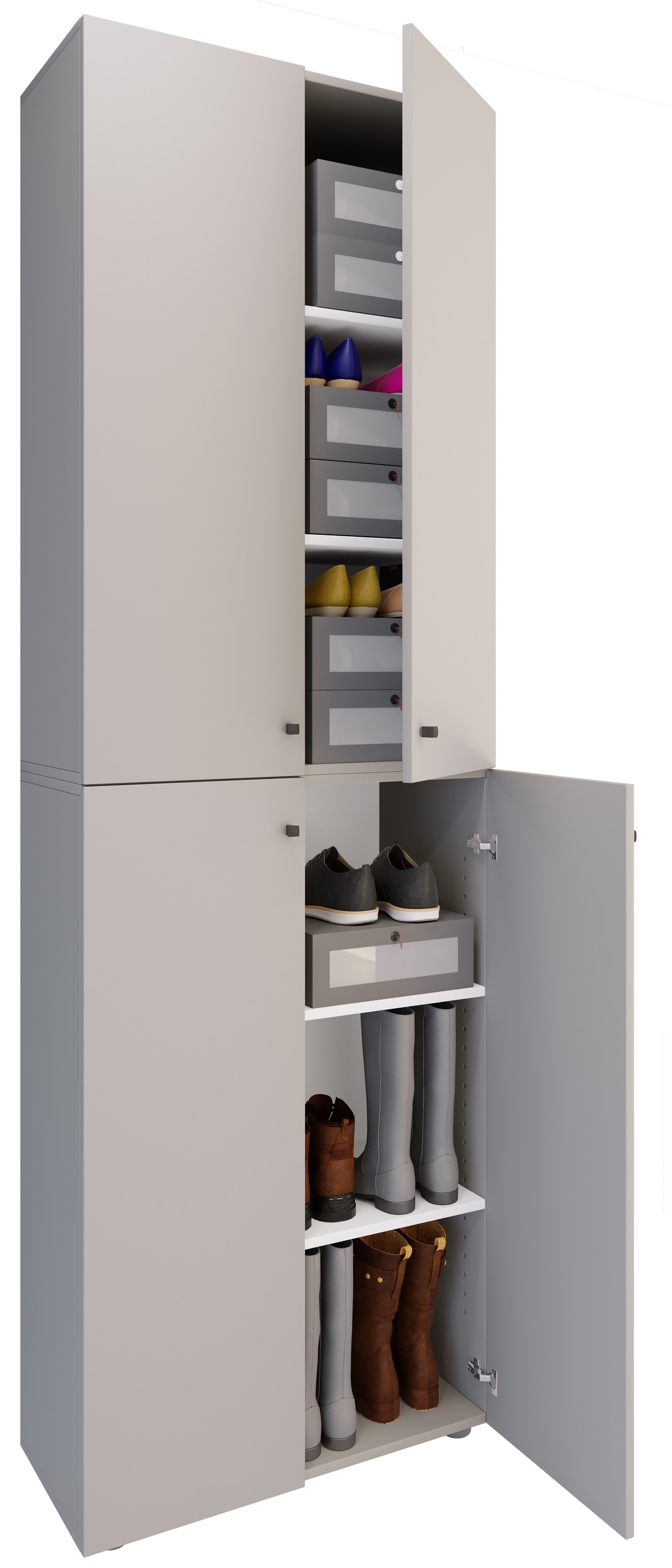 VCM Schuhschrank "XL Holz Großer Schuhschrank Schuhkommode Lona 6" 1 Stk. tlg.
