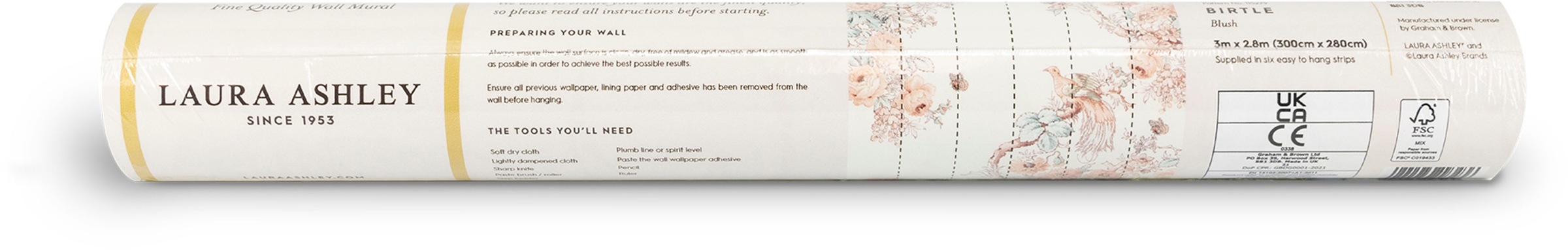 LAURA ASHLEY Fototapete »Birtle« Motiv glatt Motiv