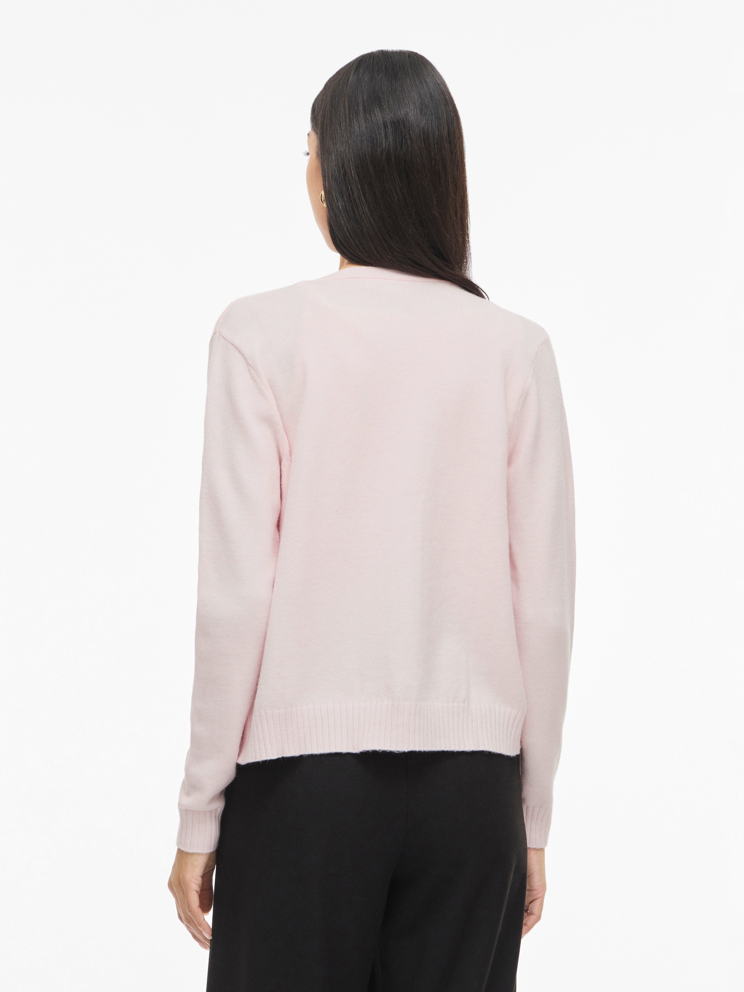 Vila Cardigan »VIRIL SHORT L/S KNIT CARDIGAN-NOOS« Materialmix, regular fit
