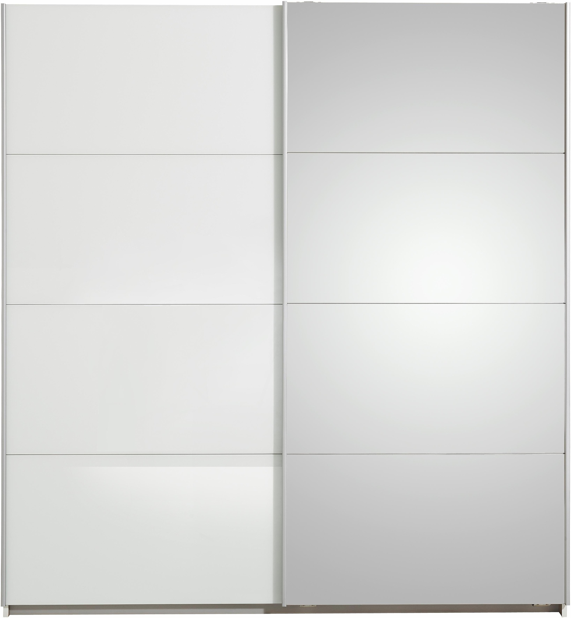 rauch Schwebetürenschrank »Subito Kleiderschrank Bestseller«, Schlafzimmerschrank Garderobe mit 4 Spiegel- und 4 Glaselementen