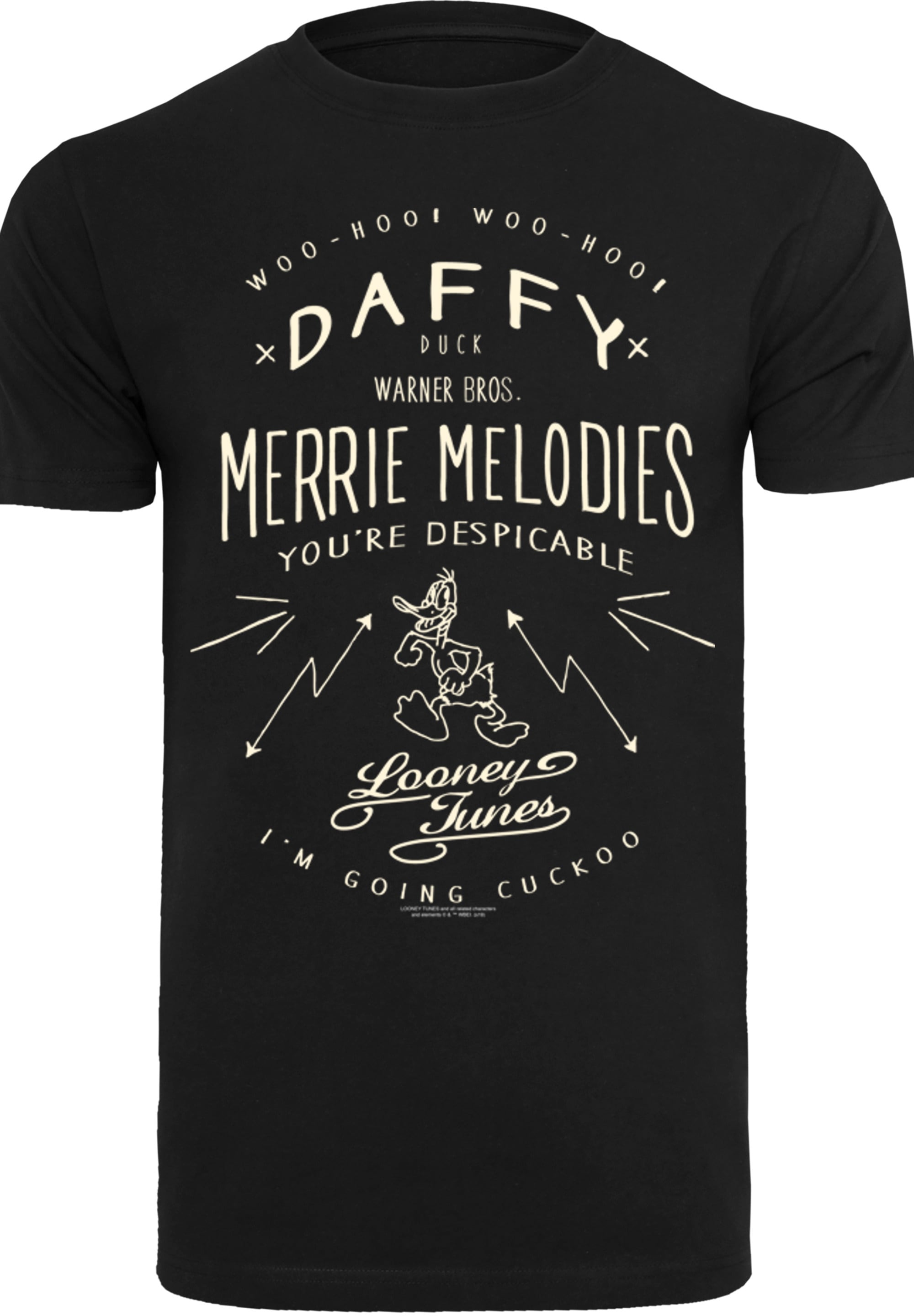 F4NT4STIC T-Shirt »Looney Tunes Daffy Duck Vintage«, Herren,Premium Merch,Regular-Fit,Basic,Bedruckt