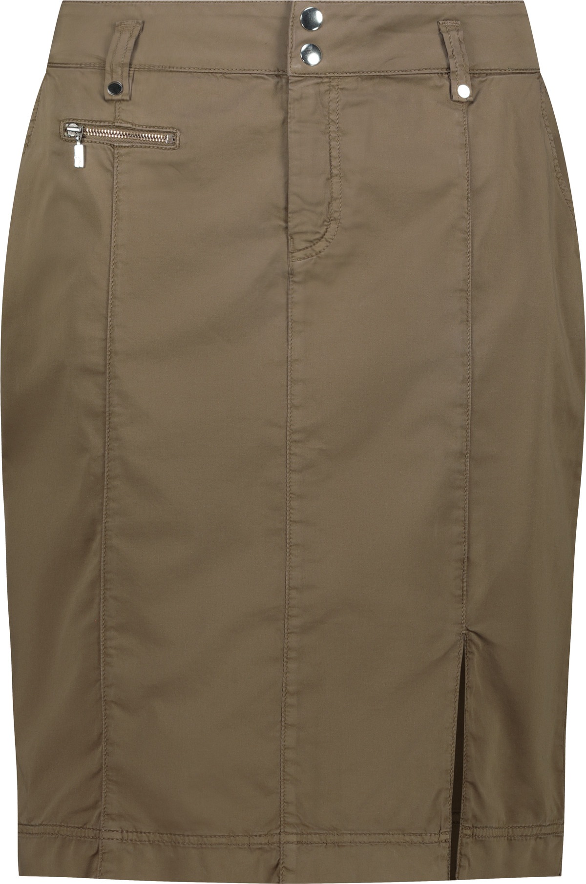Monari Bleistiftrock »Rock hoher Bund« Regular fit mit Schlitz