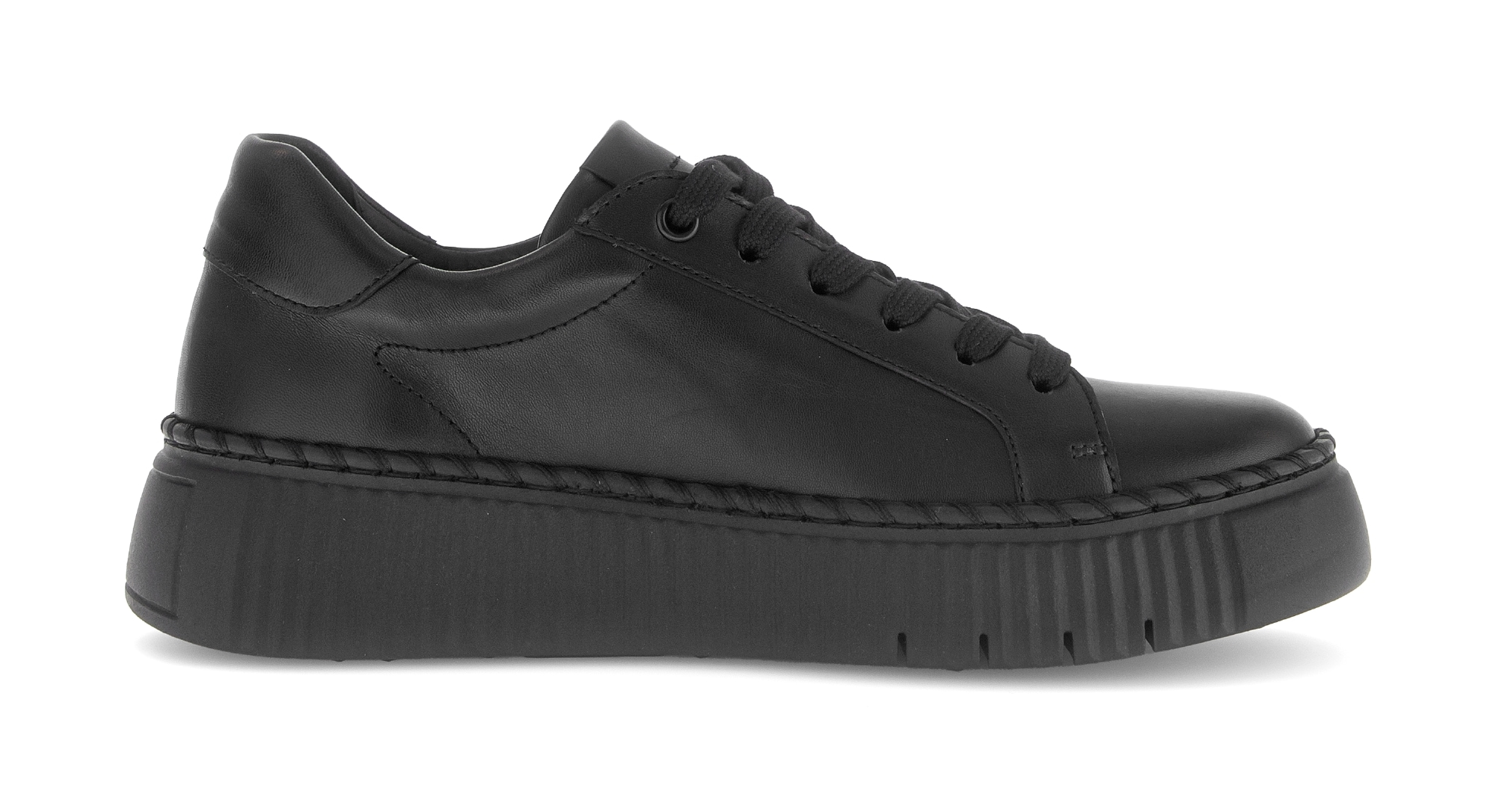 Gabor Plateausneaker, Freizeitschuh, Halbschuh, Schnürschuh mit Ziernaht am Sohlenrand