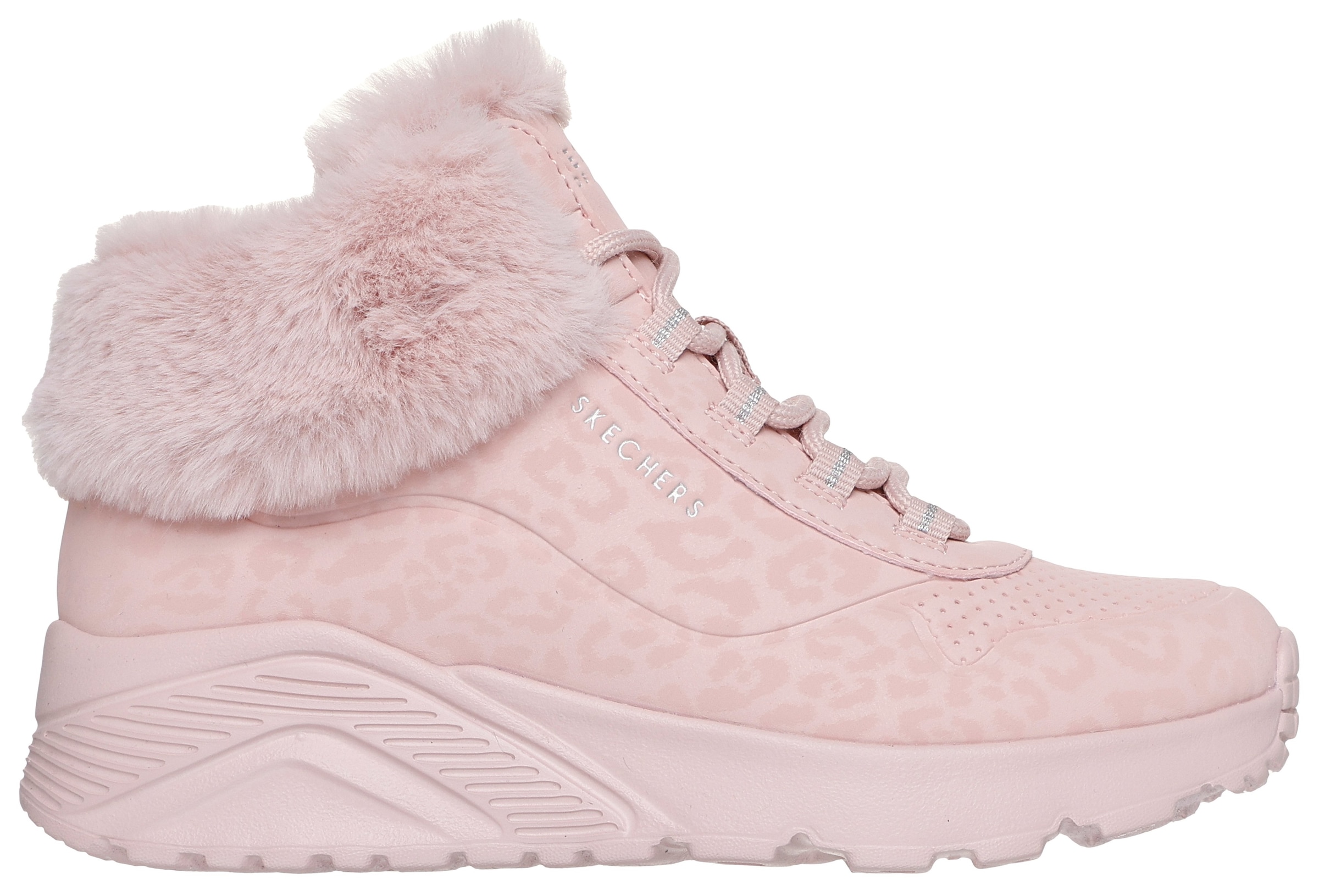 Skechers Winterboots »UNO LITE«, Schnürboots mit Reißverschluss, Größenschablone zum Download