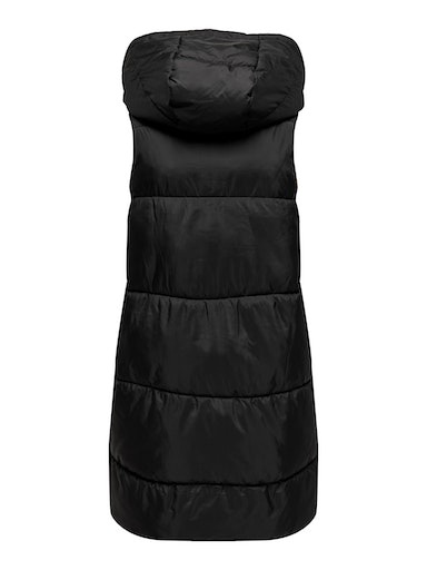 ONLY Steppweste »ONLASTA – Lange Steppweste mit Kapuze für kalte Tage«, regular fit, modisch, Web, Polyester, Kapuze