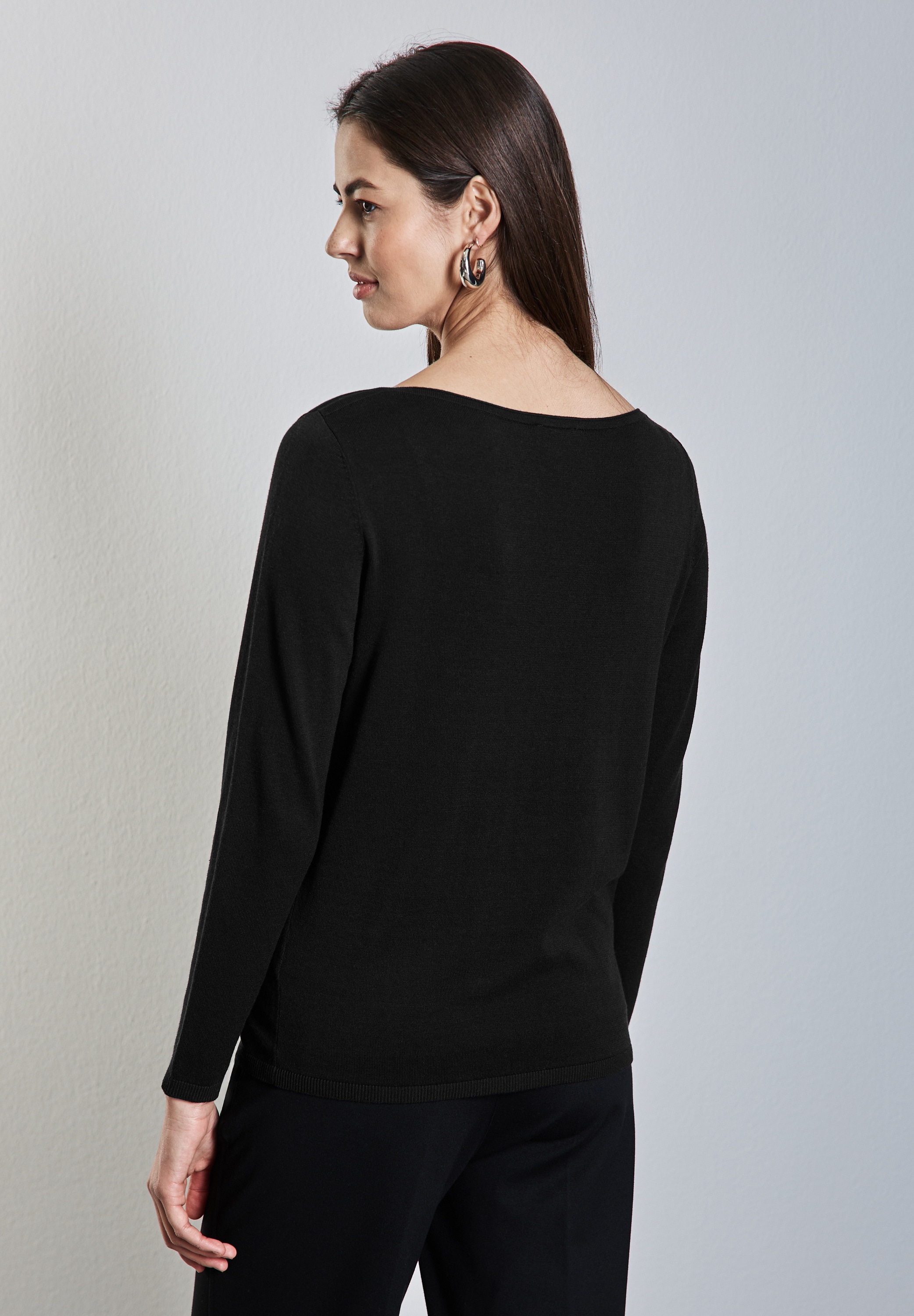 STREET ONE Strickpullover, mit U-Boot-Ausschnitt