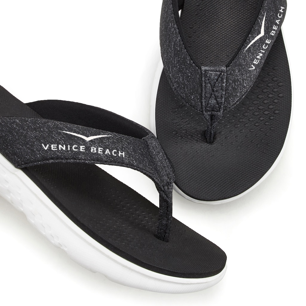 Venice Beach Badezehentrenner, Sandale, Pantolette, Badeschuh ultraleicht im sportiven Look VEGAN