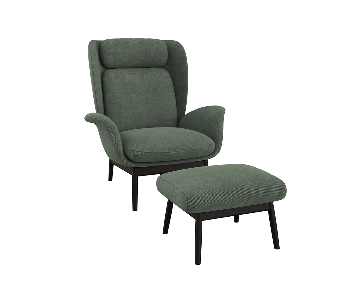 FLEXLUX Ohrensessel "Padova Scandic Design Sessel, erstklassiger Sitz- und günstig online kaufen
