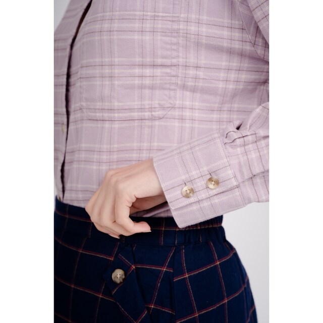 GIORDANO Langarmhemd »Flannel«, im tollen Karo-Design kaufen | BAUR