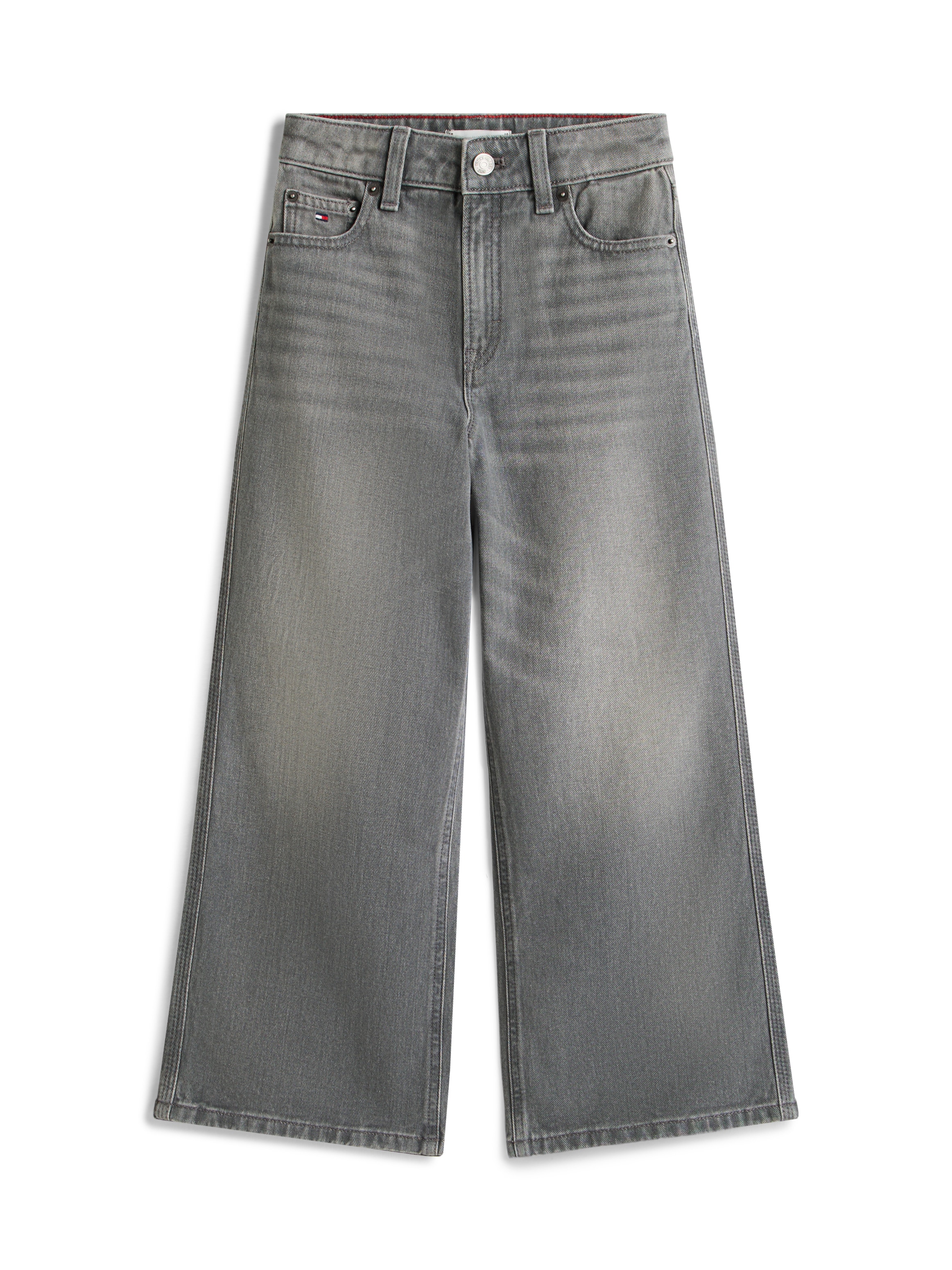Tommy Hilfiger Straight-Jeans »MABEL WIDE LEG GREY JEANS« Regular fit, für Kinder bis 16 Jahre
