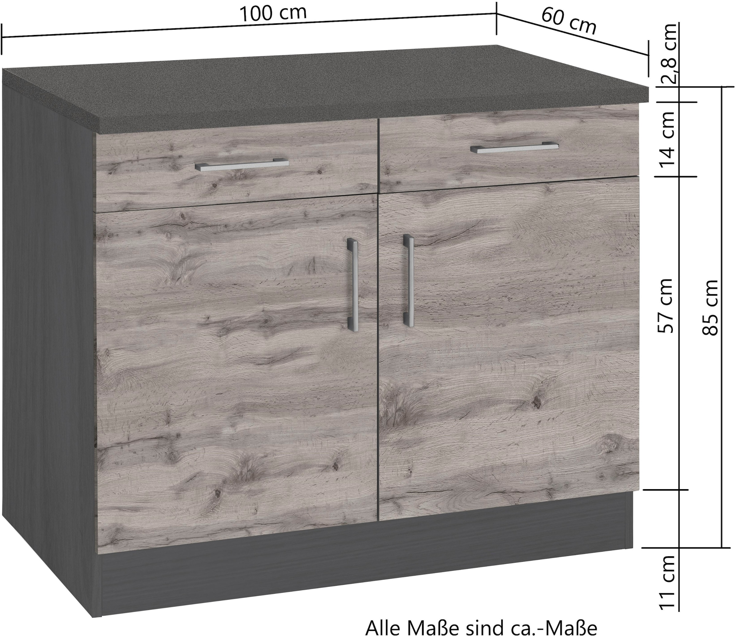 HELD MÖBEL Unterschrank »Mali«, Breite 100 cm