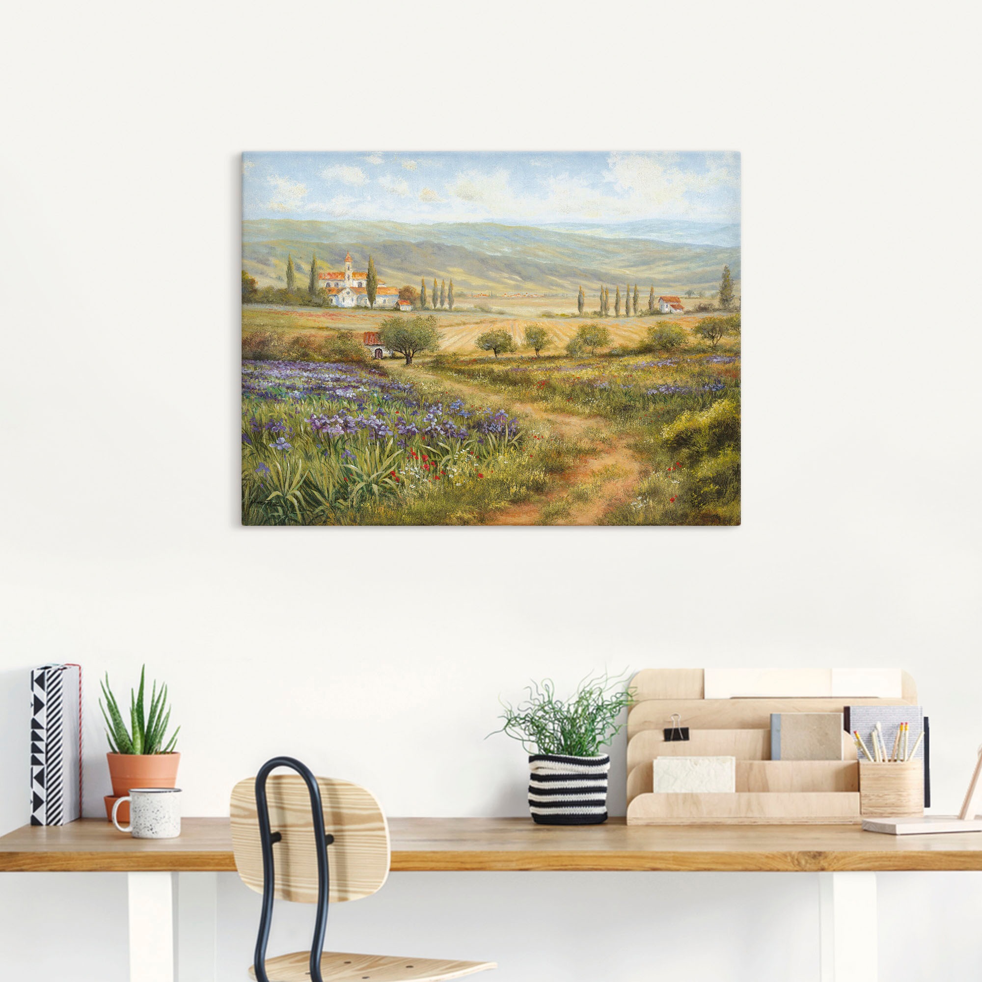 Artland Leinwandbild "Provence" Bilder von Europa 1 Stk. tlg. auf Holzrahme günstig online kaufen