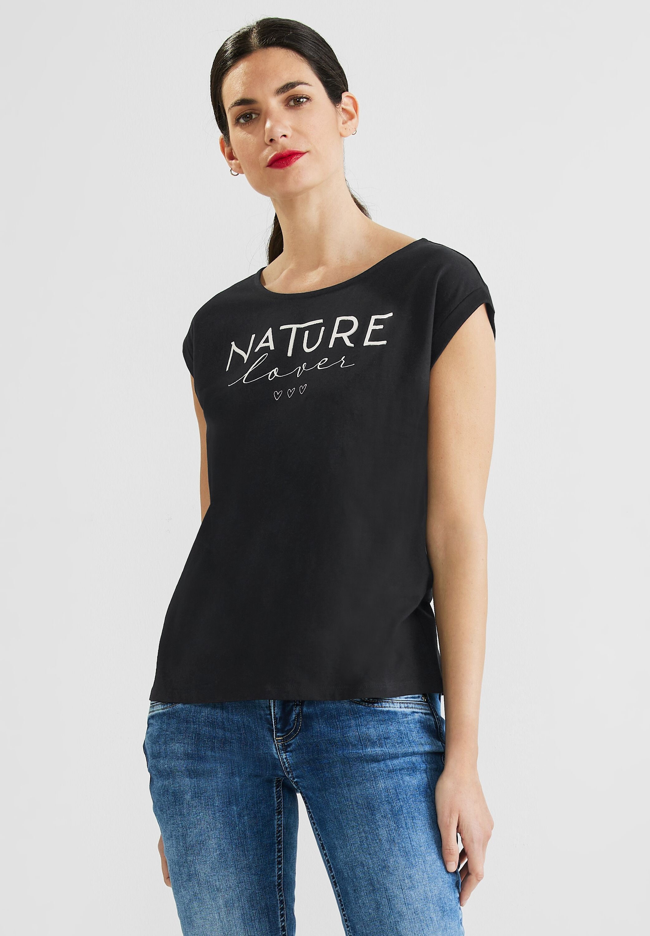 STREET ONE T-Shirt aus reiner Baumwolle