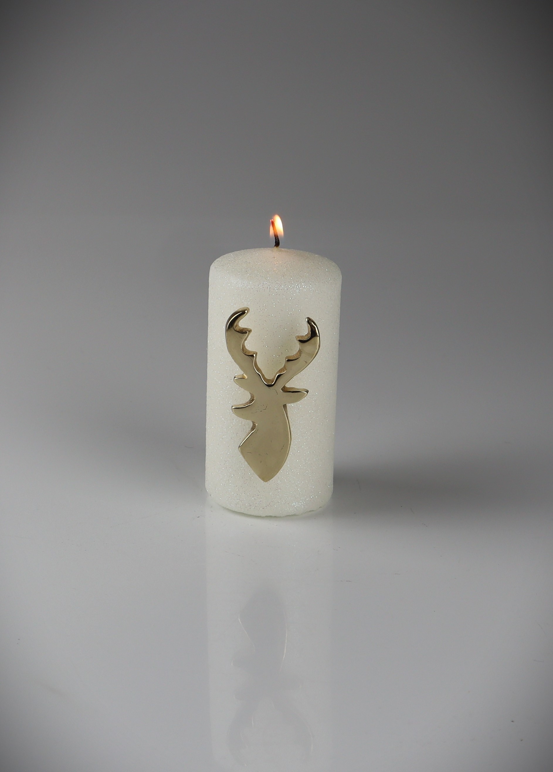 Dekoobjekt AM DESIGN "Kerzenstecker, aus Aluminium", gold, B:7cm H:4cm, Aluminium, Dekofiguren, 6er Set, bxH: 7x4 cm