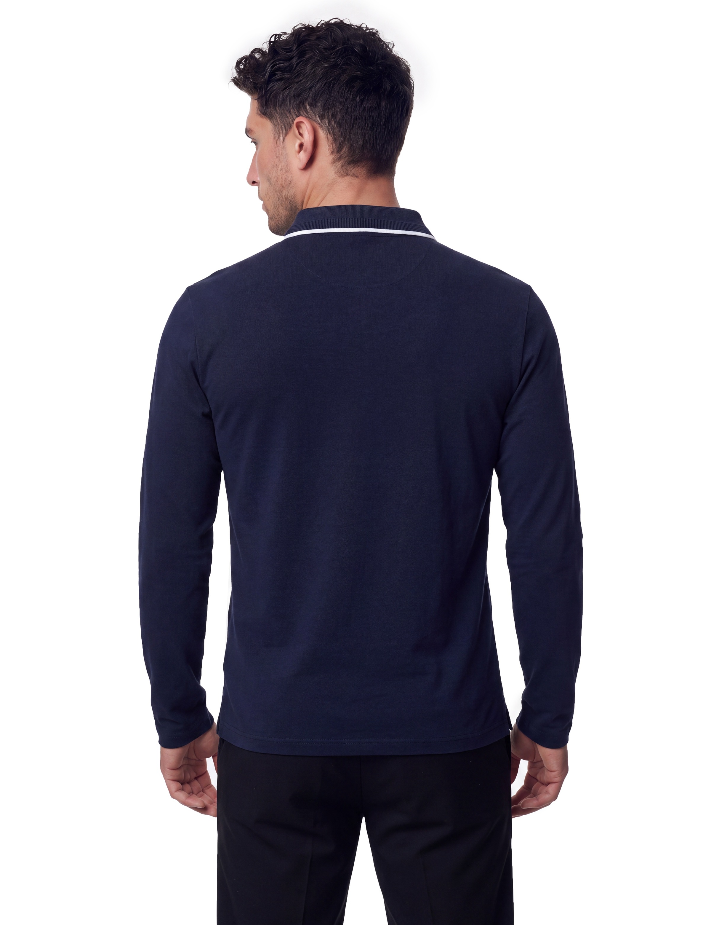 Guess Langarm-Poloshirt Regular Fit, reine Baumwolle