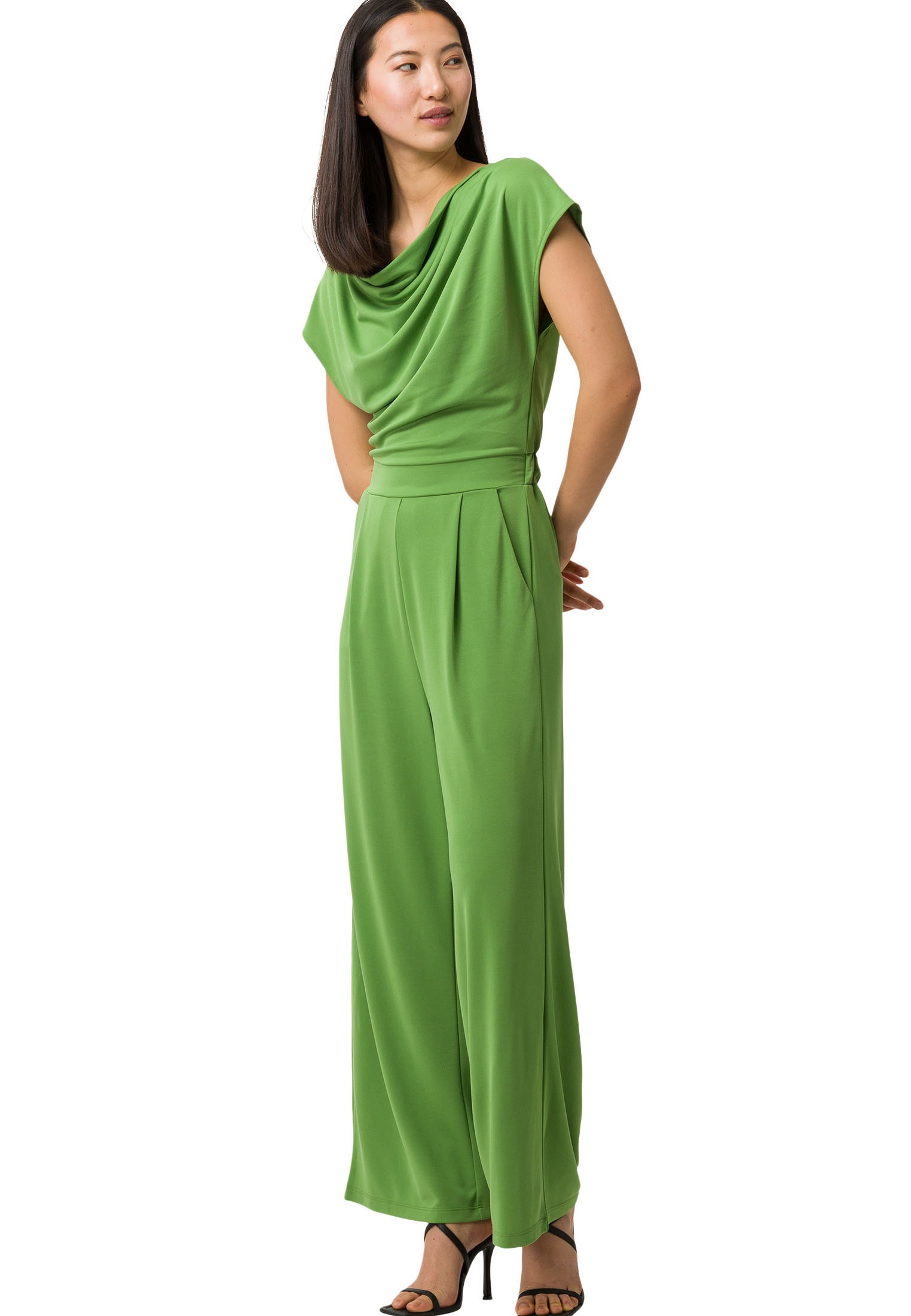 Zero Overall »zero Jumpsuit mit Wasserfallausschnitt«, (1 tlg.), drapiert /gerafft