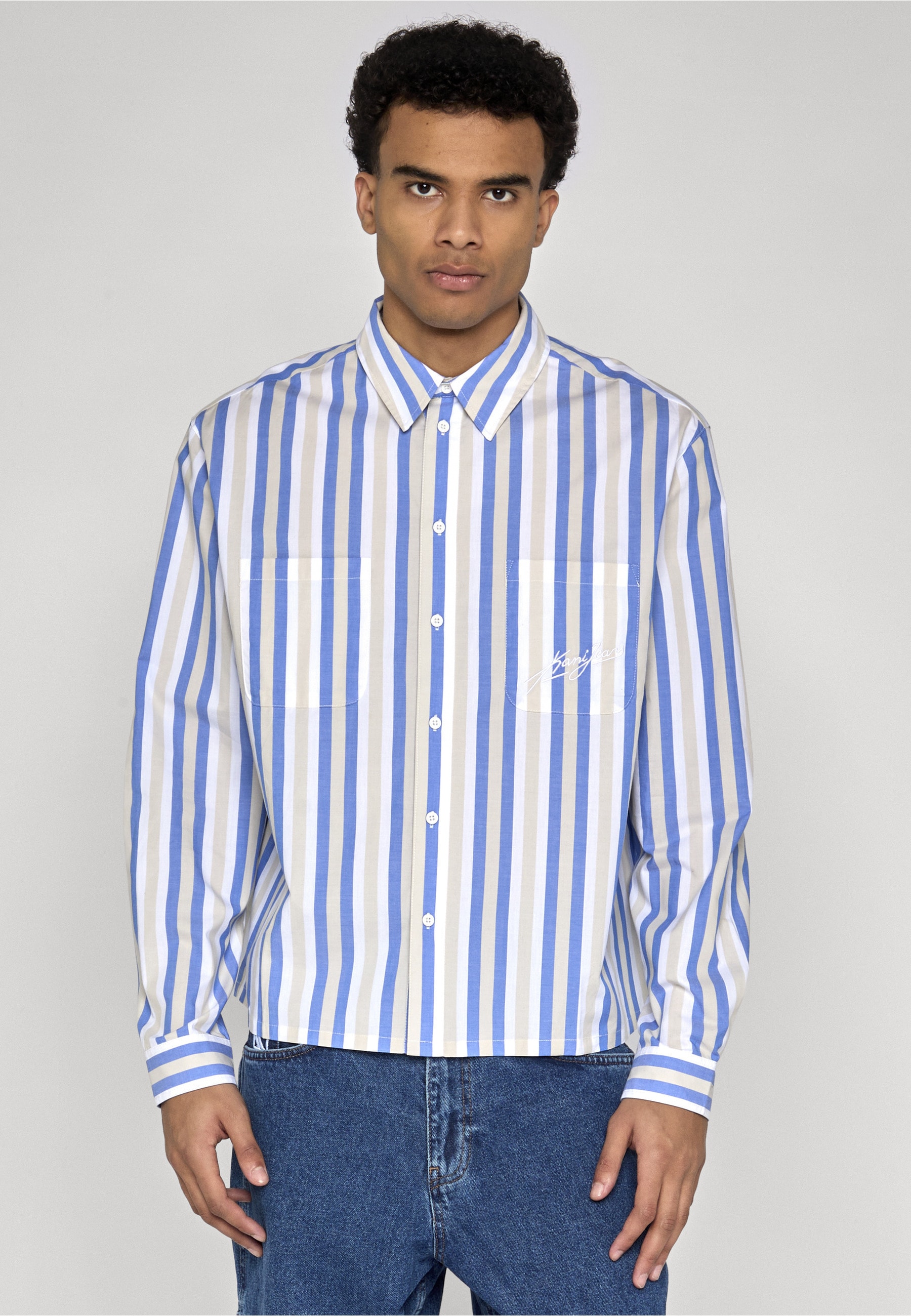 Karl Kani Langarmhemd »Karl Kani Kani Jeans Stripe Oversized Shirt« 1