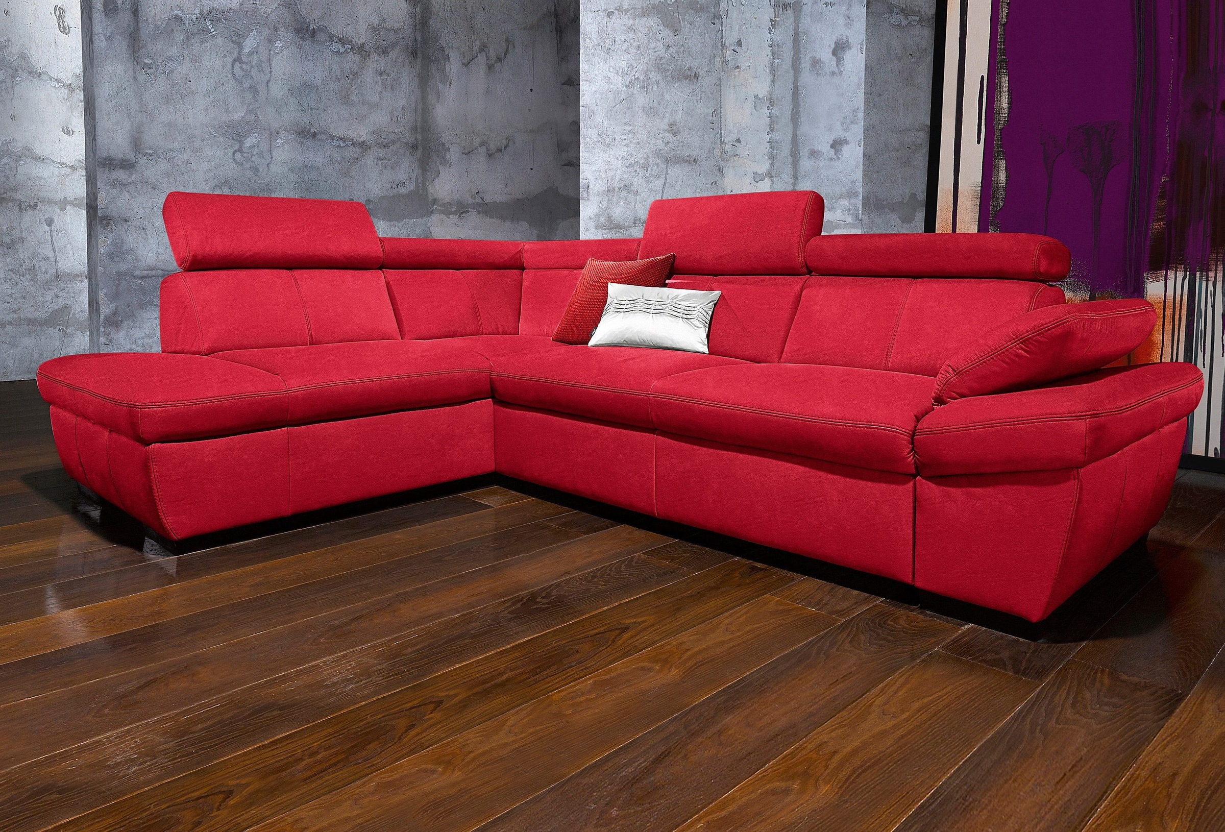 exxpo - sofa fashion Ecksofa "Salerno, Funktionssofa, hoher Sitzkomfort, Br günstig online kaufen