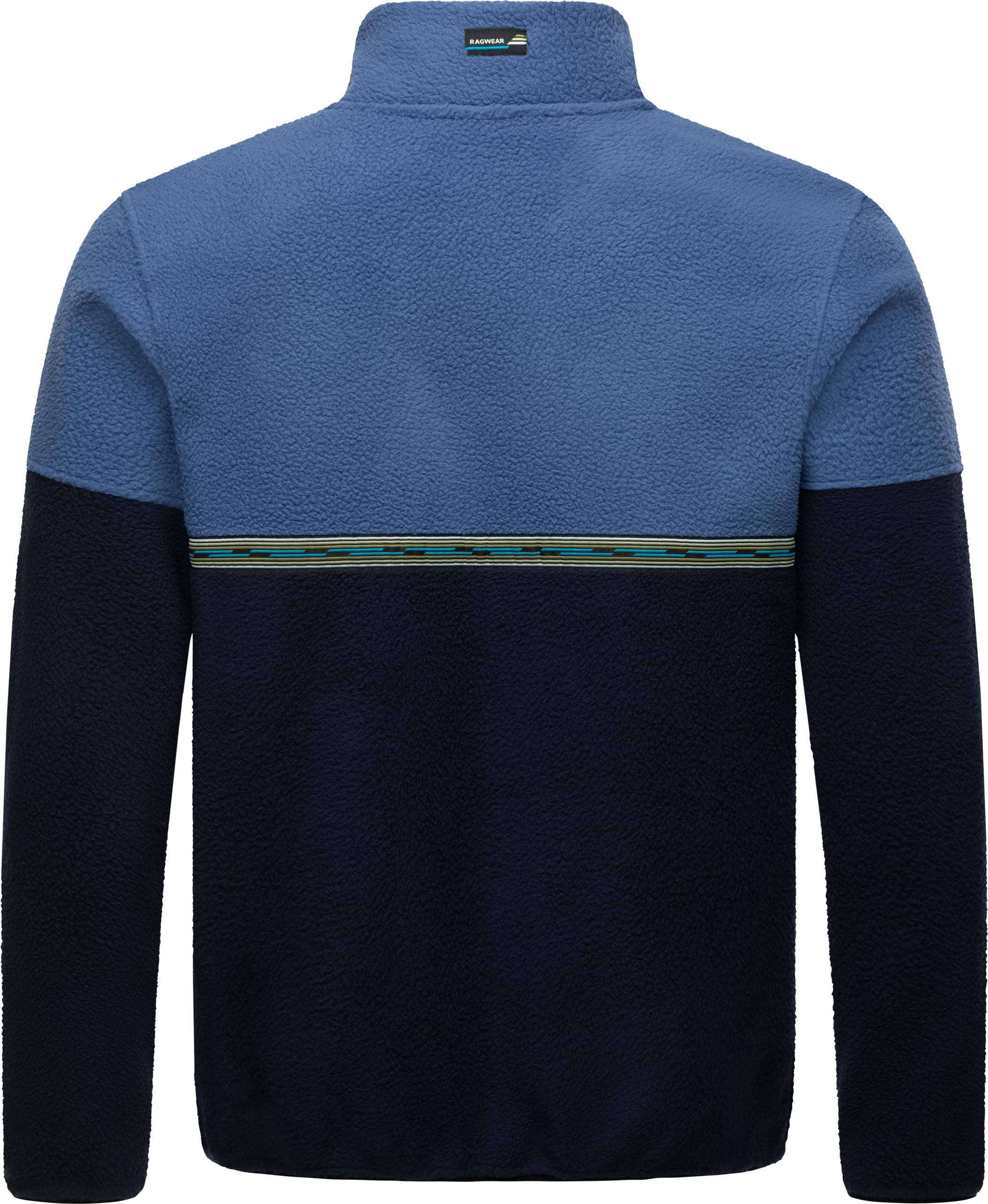 Ragwear Fleecejacke »Lonndy«, ohne Kapuze, Angesagte Herren Plüschjacke mit hohem Kragen