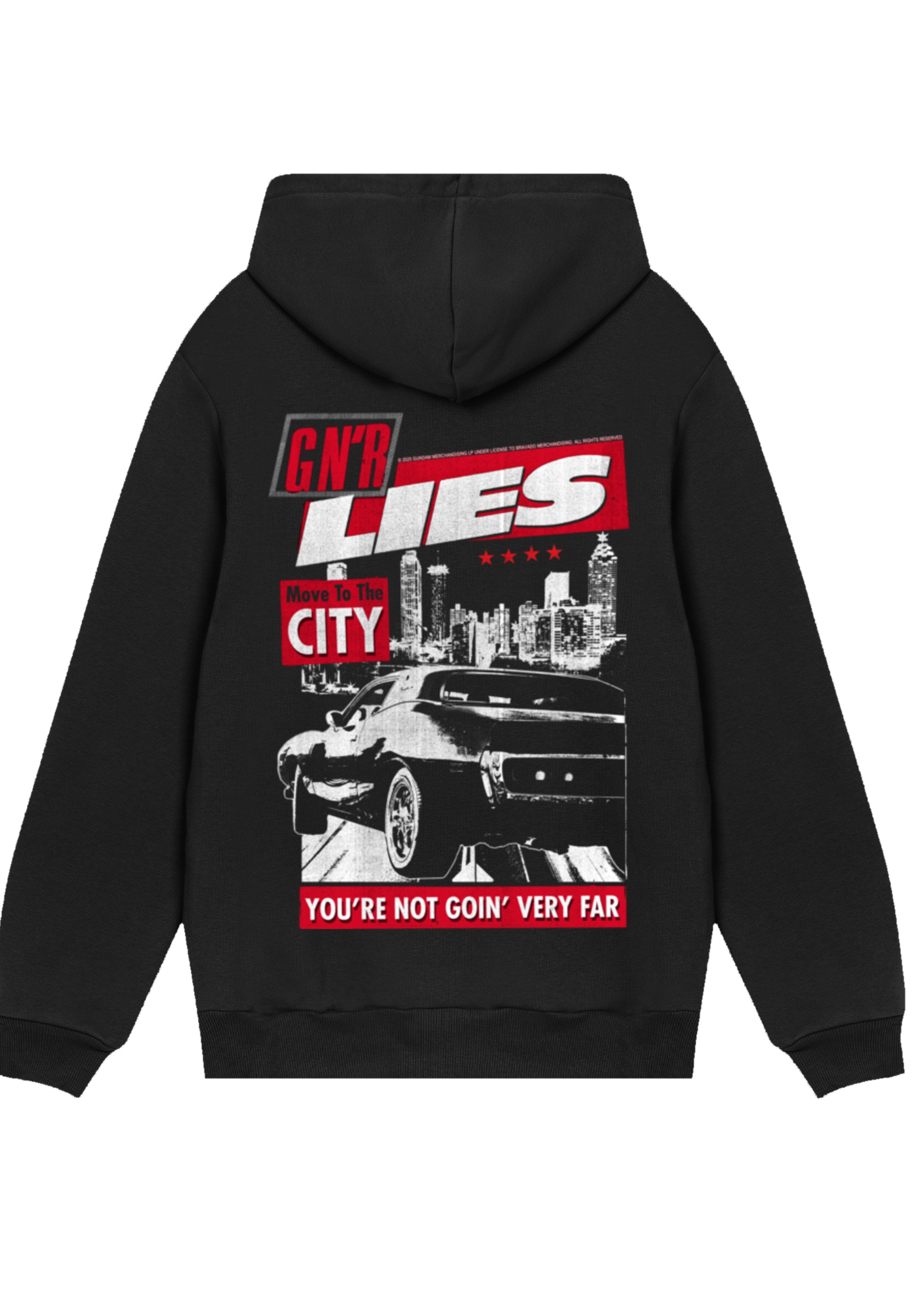F4NT4STIC Kapuzenpullover »Guns N' Roses Lies City Rock Music« Premium Qualität