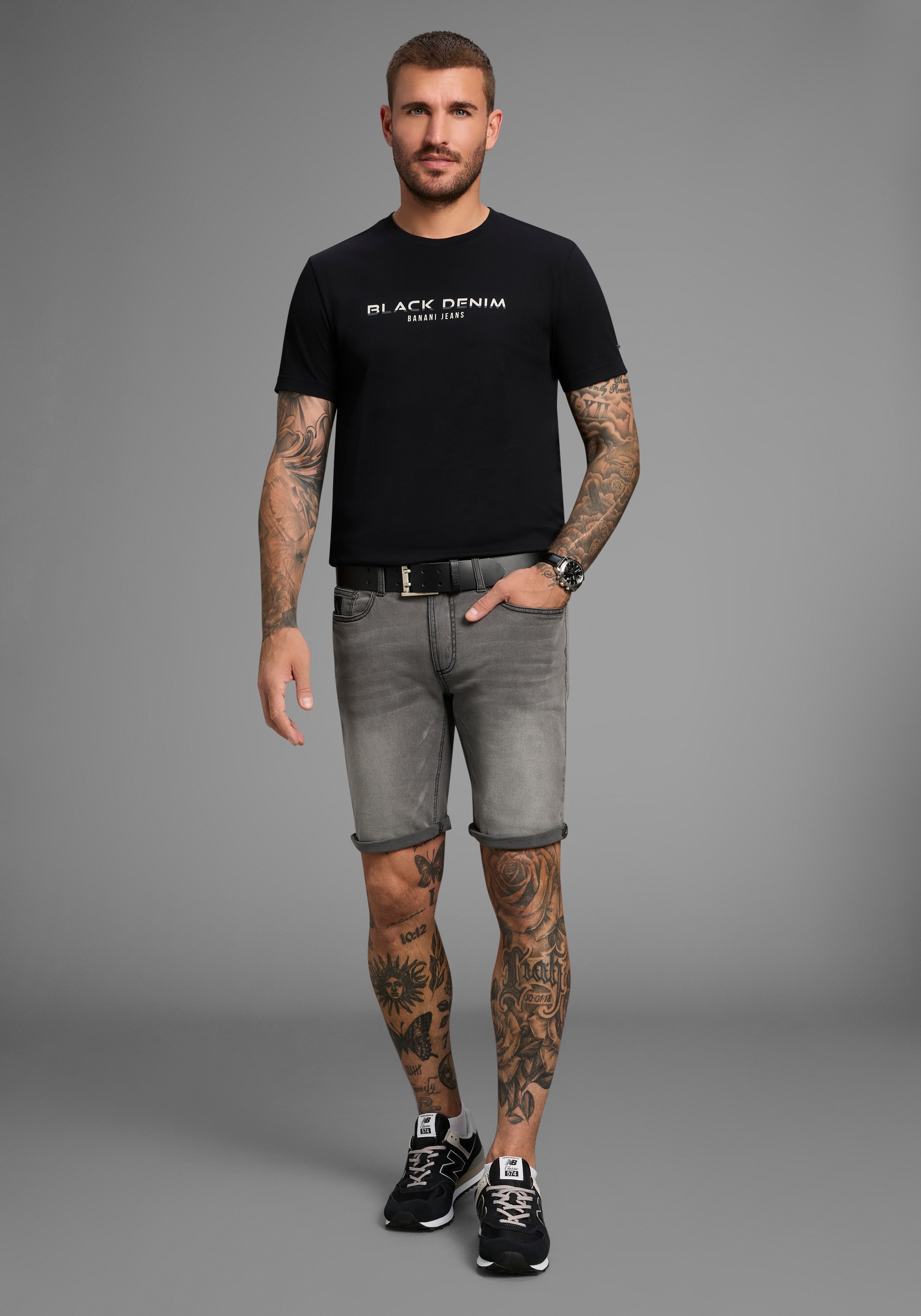 Bruno Banani Jeansshorts »Hutch-Shorts«, niedrige Leibhöhe