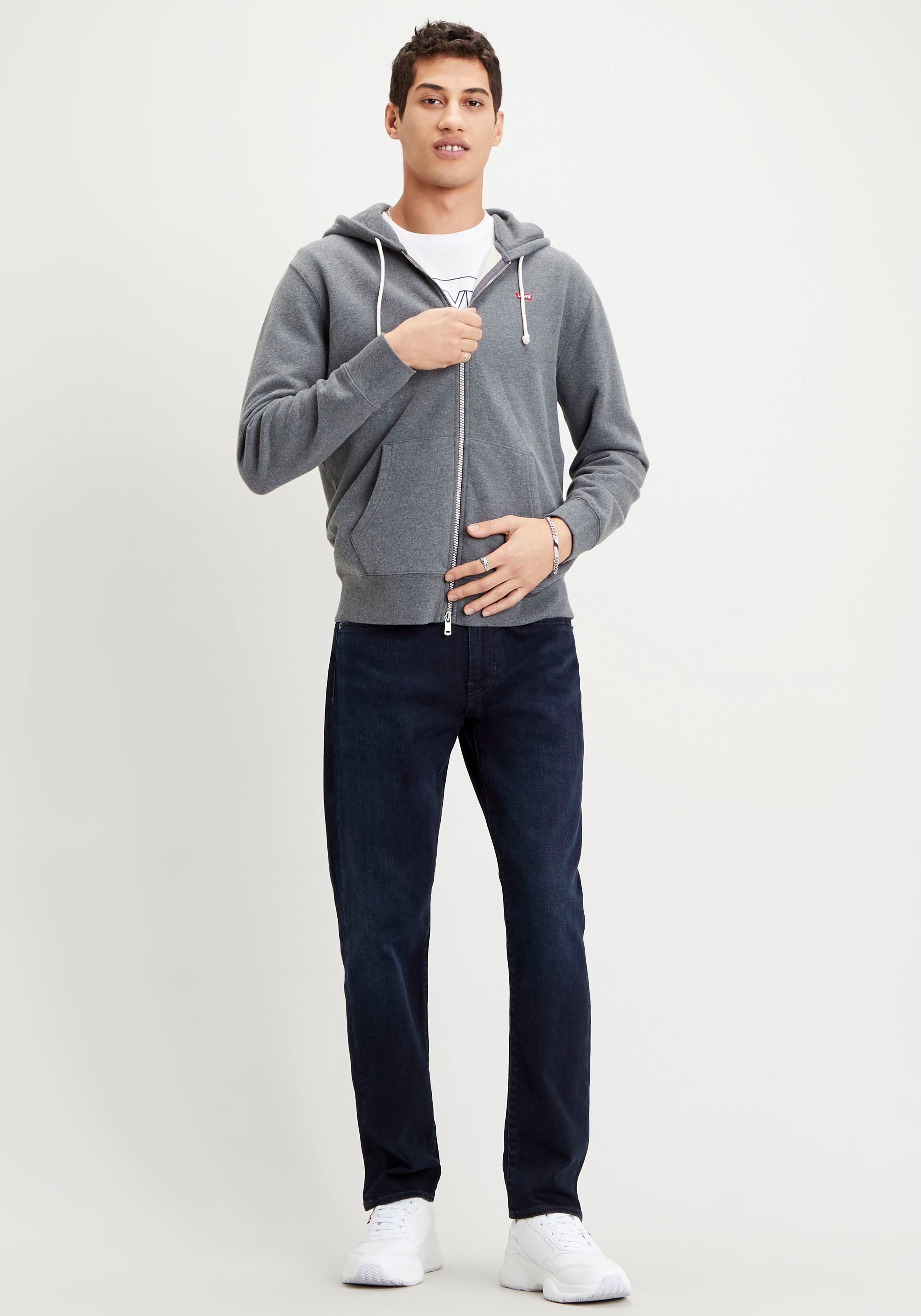 Levis Kapuzensweatjacke "NEW ORIGINAL ZIP UP" mit Logo-Stickerei und Kängur günstig online kaufen