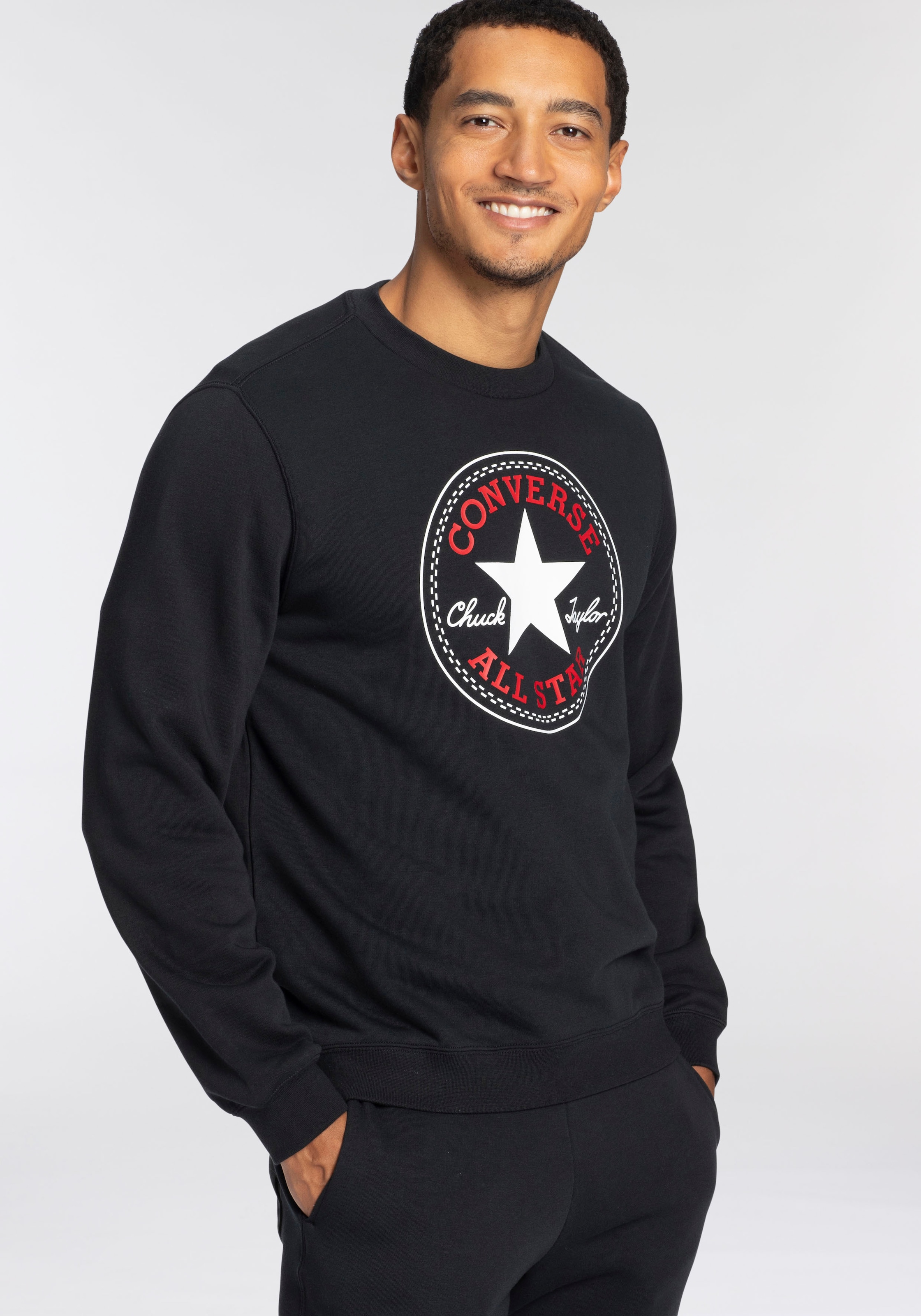 Converse Sweatshirt BACK« für BRUSHED | ▷ BAUR STAR »UNISEX ALL PATCH