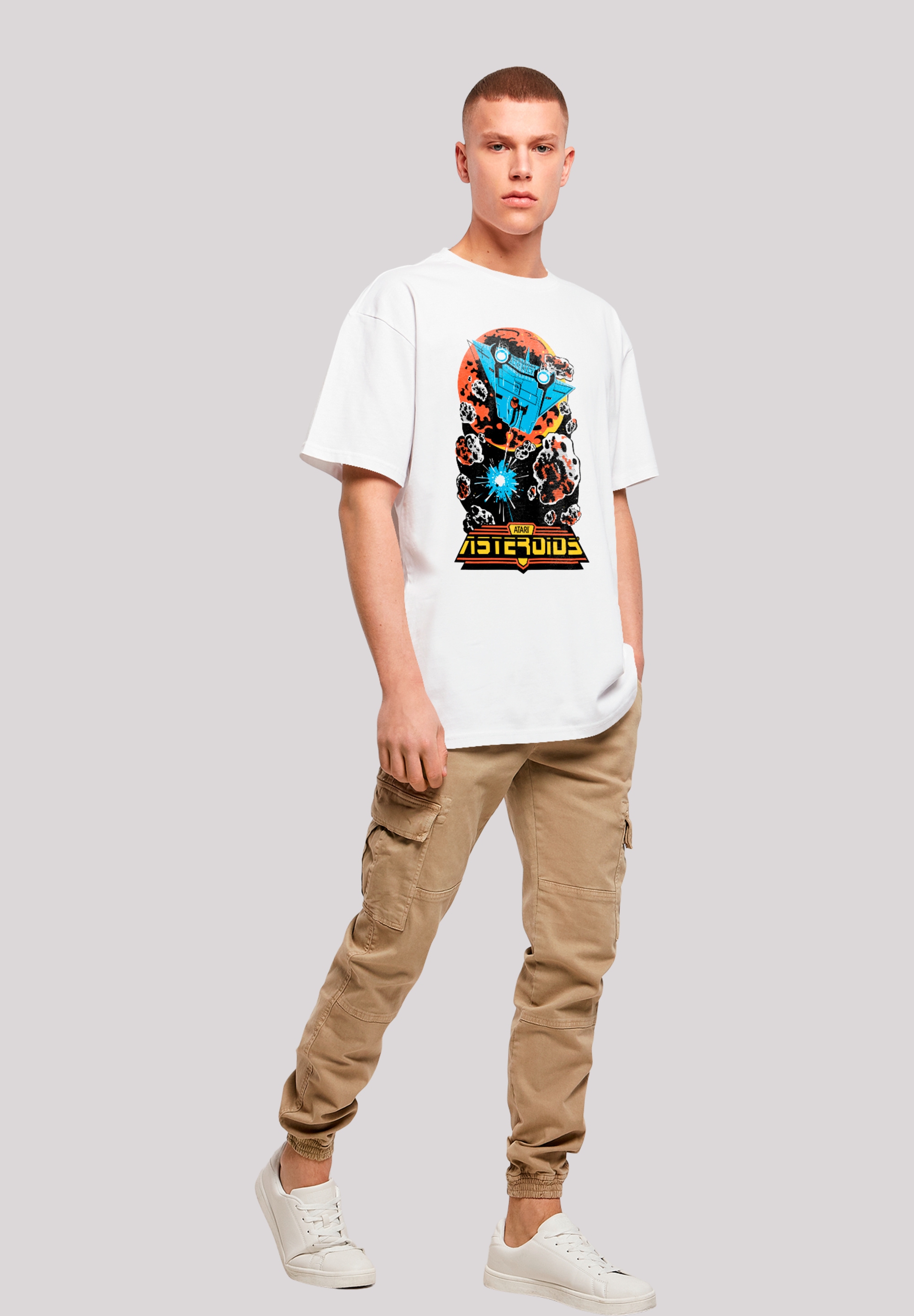 F4NT4STIC T-Shirt »Asteroids Vintage Atari Retro Gaming«, Premium Qualität