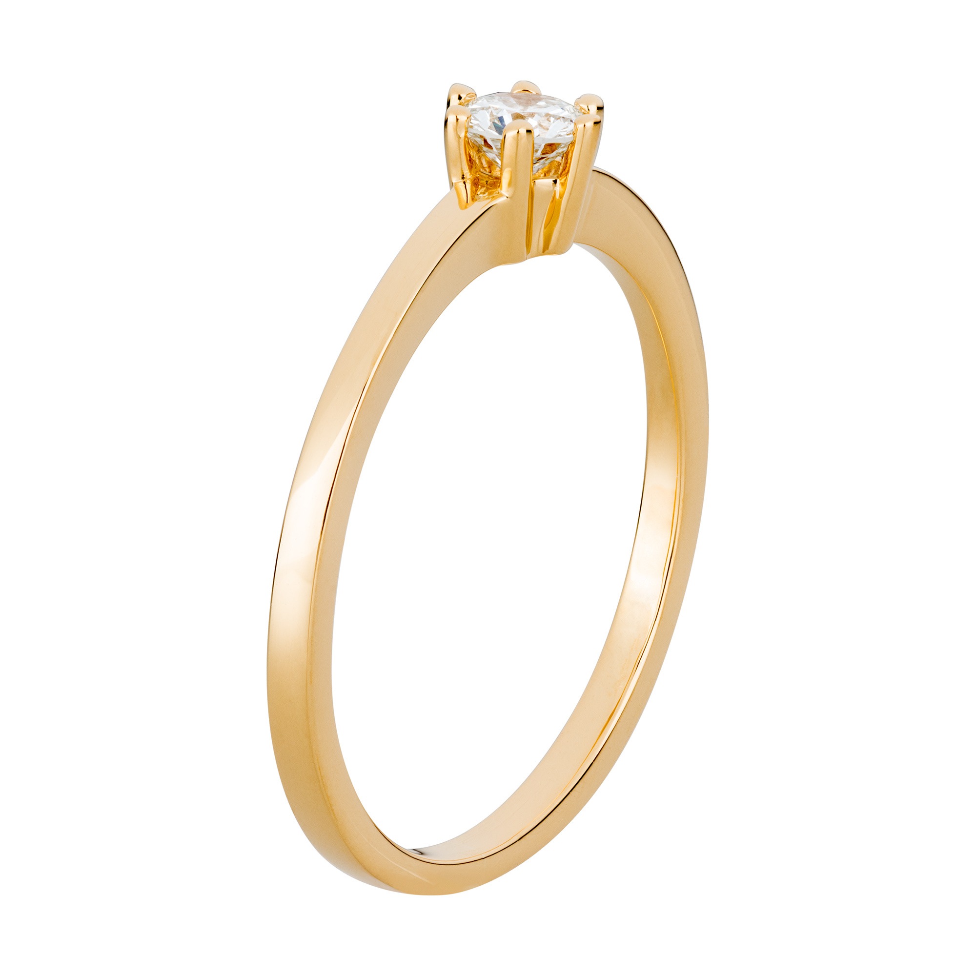 Orolino Fingerring »Gold 750 mit natürlichem Brillant 0,25ct.«