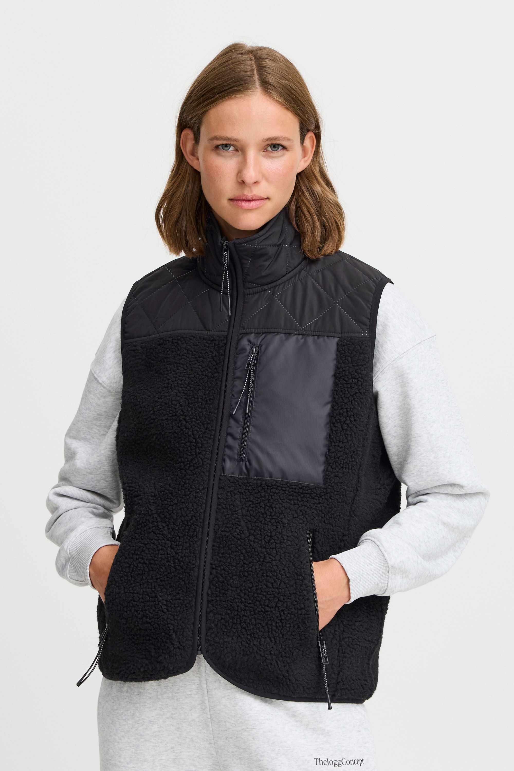 TheJoggConcept Fleeceweste »Fleeceweste JCBERRI WAISTCOAT 6«, (1 tlg.)