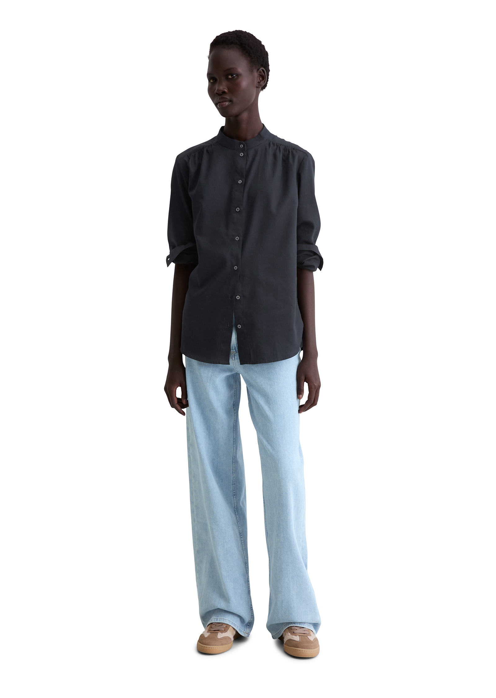 Marc O'Polo Langarmbluse »aus softem Baumwoll-Satin«