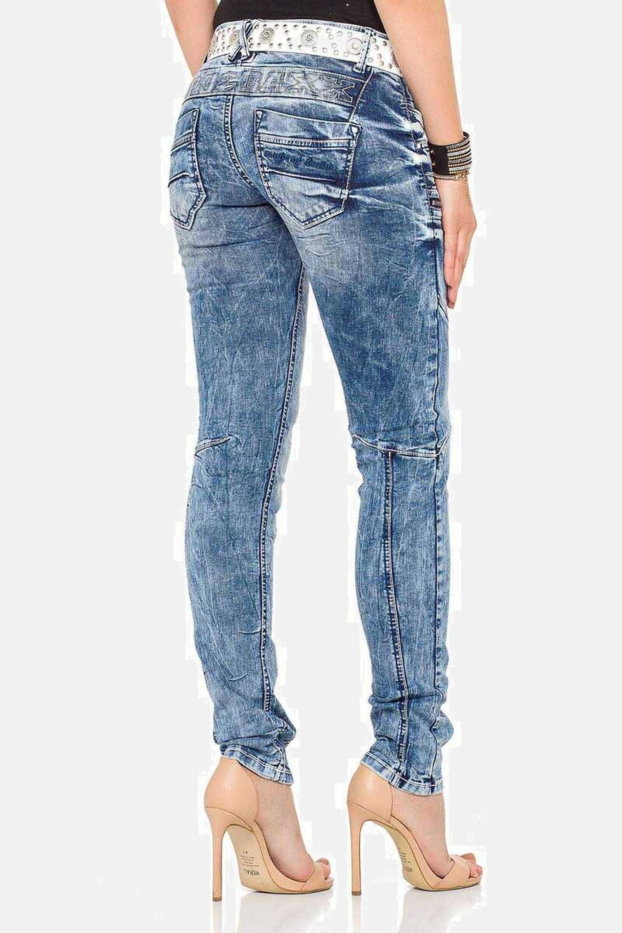 Cipo & Baxx Skinny-fit-Jeans »Jeans«, mit niedrige Taille in Skinny Fit, WD322