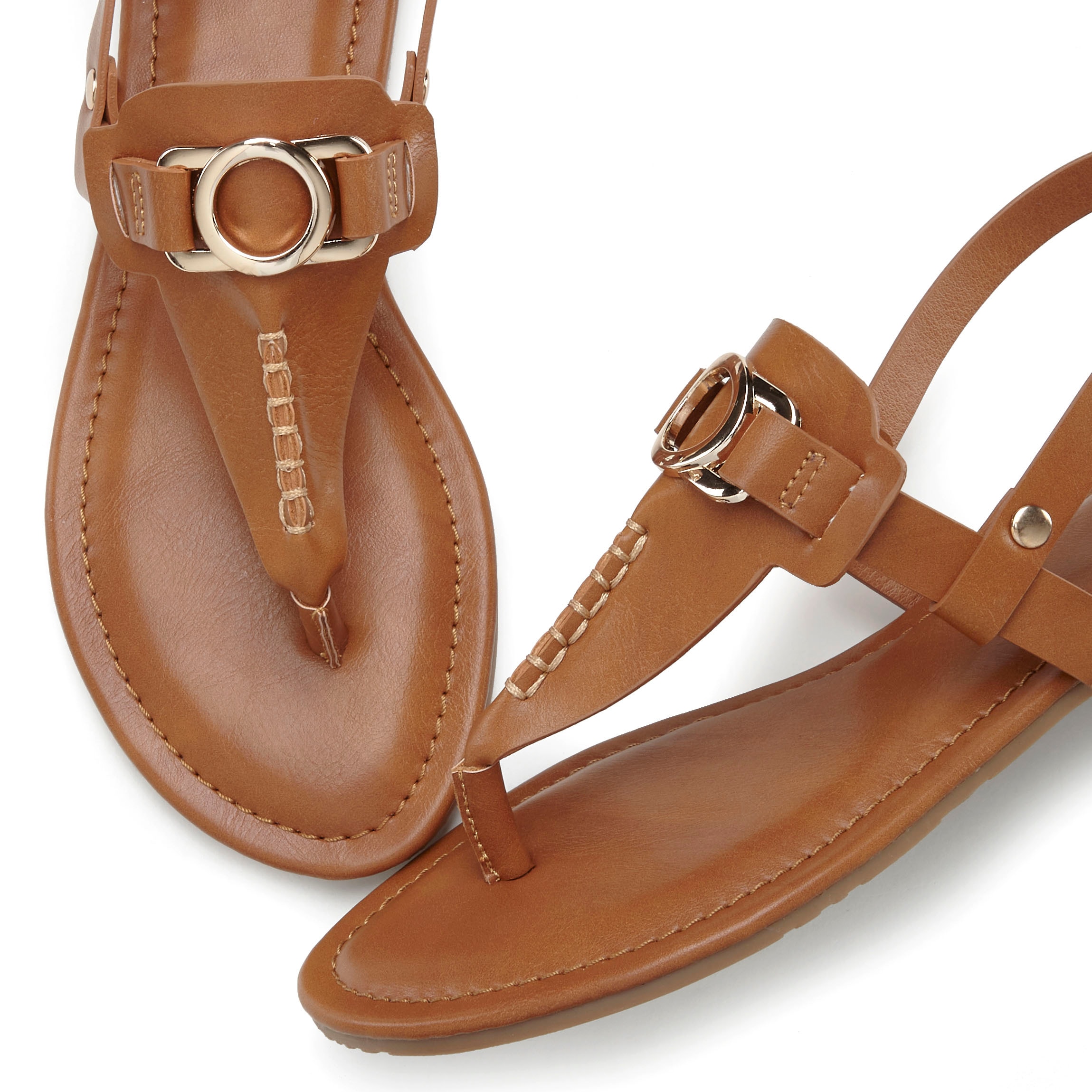 Vivance Zehentrenner, Sandale, Pantolette mit Schmuckelement VEGAN