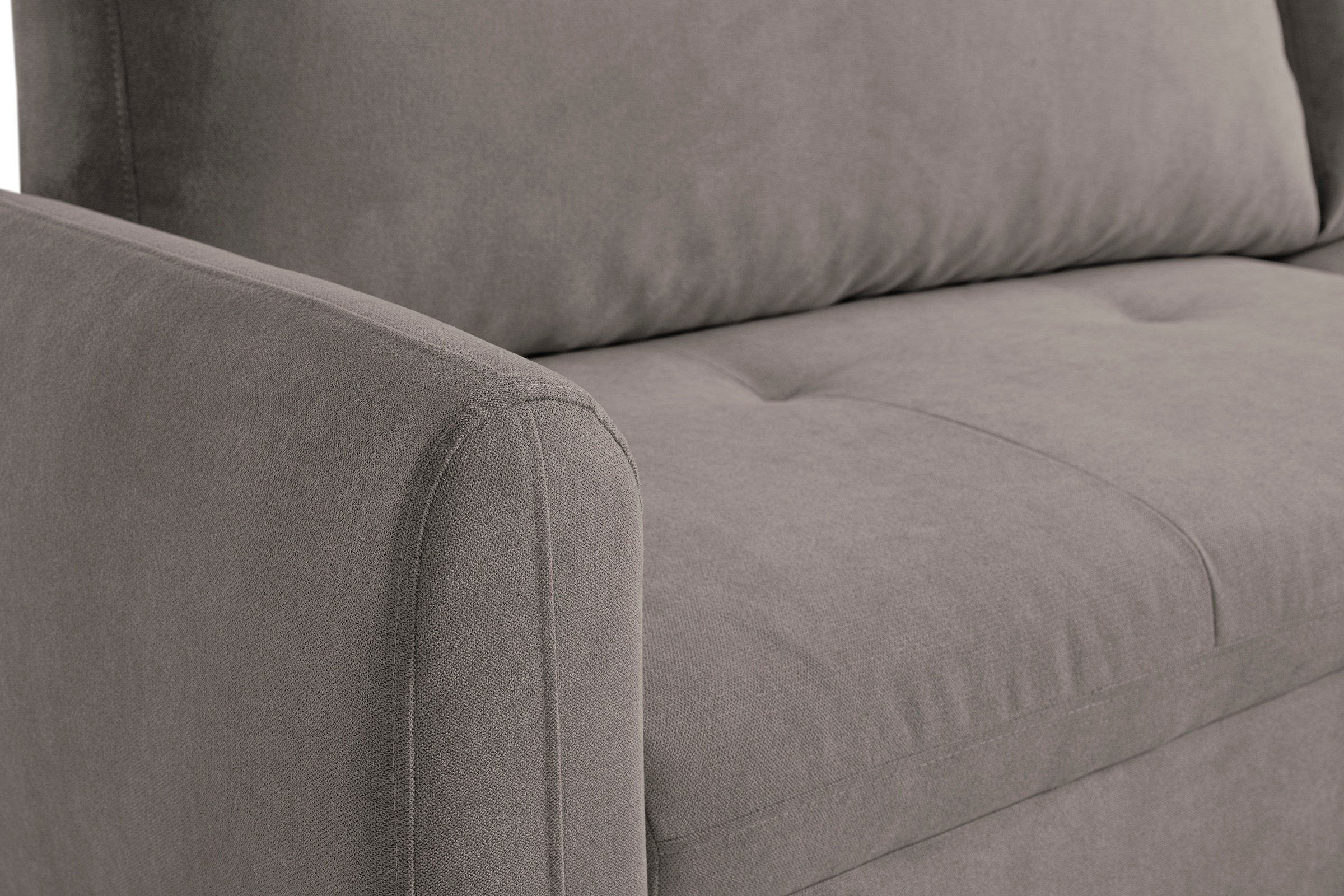 WERK2 Ecksofa »Figo inkl. Bettfunktion und Bettkasten, bequem, Breite 273cm, L-Form« Moderne, teilmassive Polsterecke, Komfortpolsterung und losen Kissen.