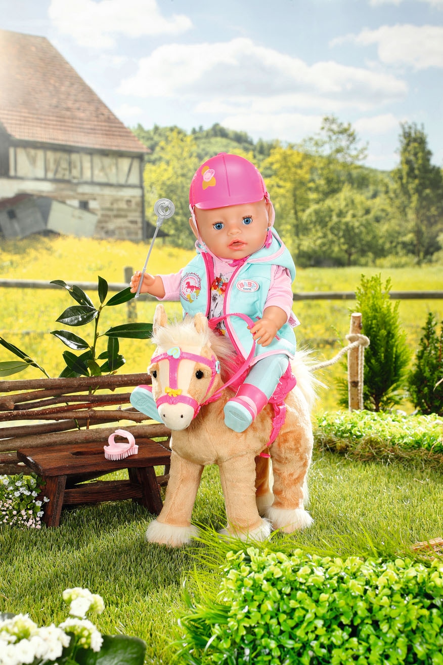 Baby Born Plüschfigur »My Cute Horse«, mit Sattel, Zaumzeug und Pins