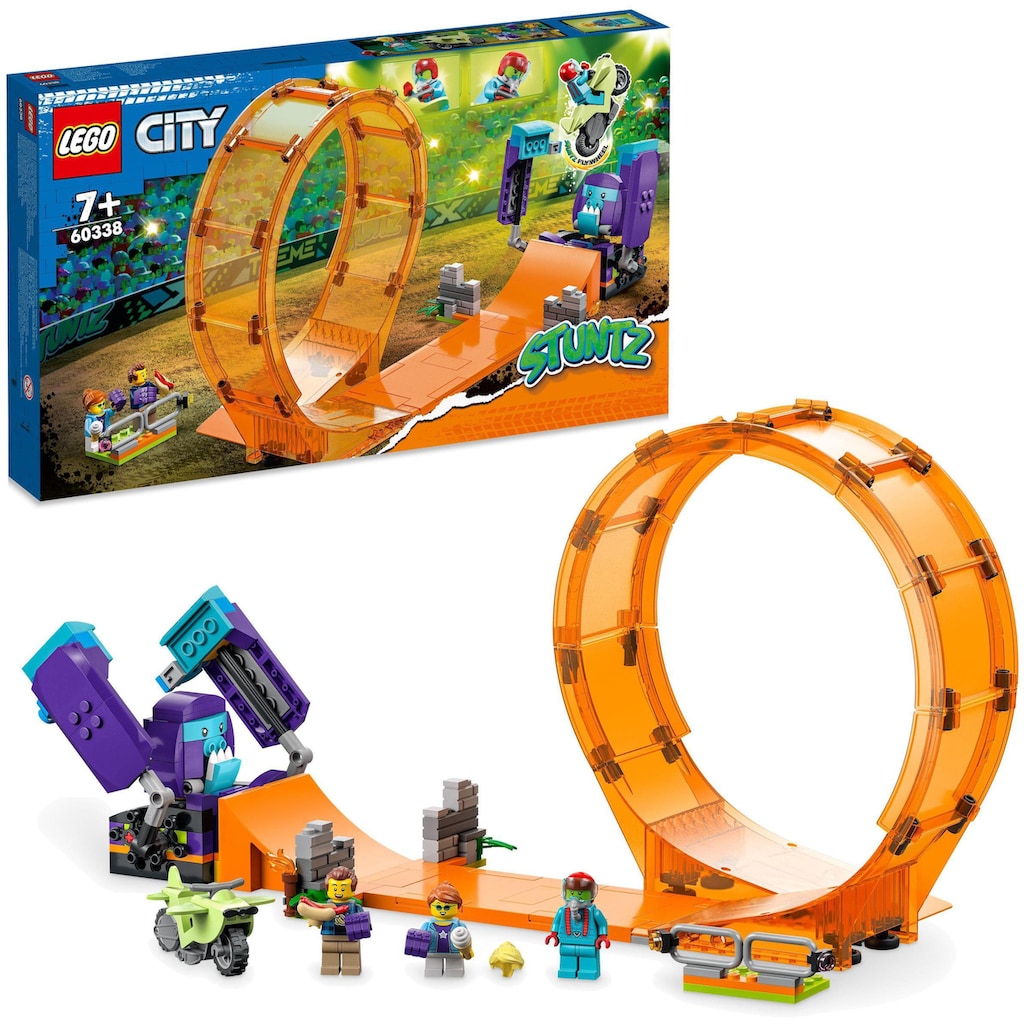 LEGO® Konstruktionsspielsteine »Schimpansen-Stuntlooping (60338), LEGO® City Stuntz«, (226 St.)