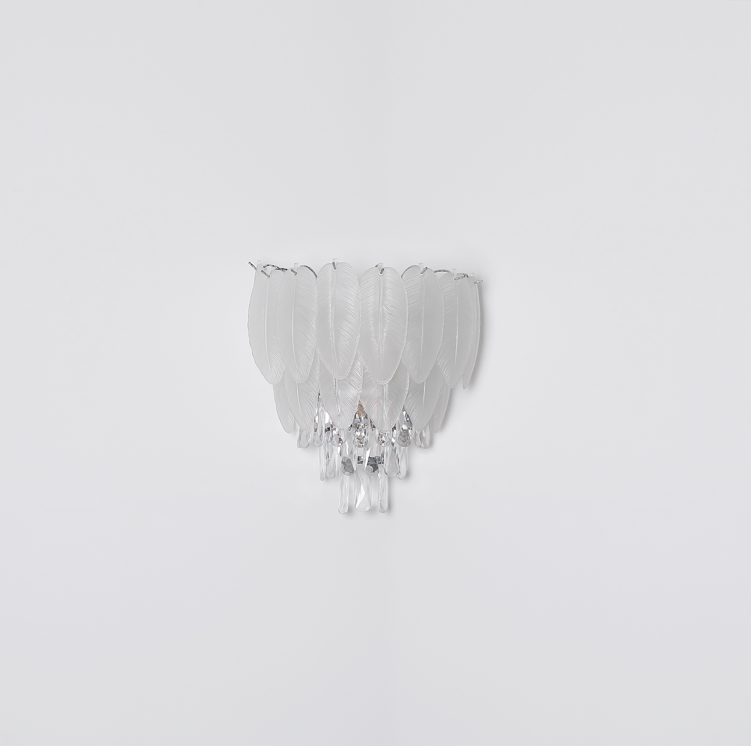 GLOBO LIGHTING Wandleuchte »DALTON«, Leuchtmittel E14 | ohne Leuchtmittel, Wandlampe/Metall/Kristalle/Glas rauchfarben/elegant/Wohnzimmer/Flur