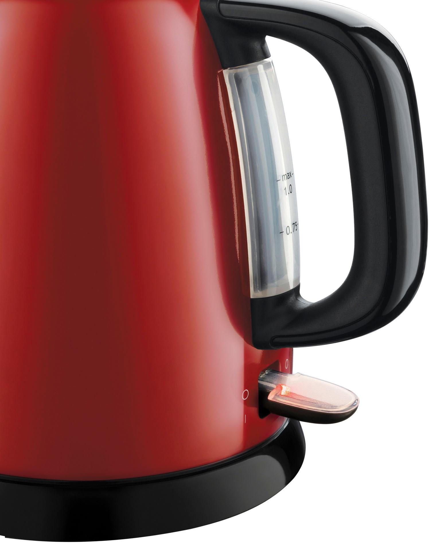 RUSSELL HOBBS Wasserkocher »Colours Plus rot 24992-70«, 1 l, 2400 W