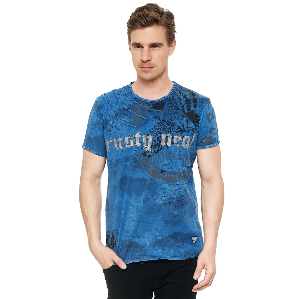 Rusty Neal T-Shirt, mit eindrucksvollem Print