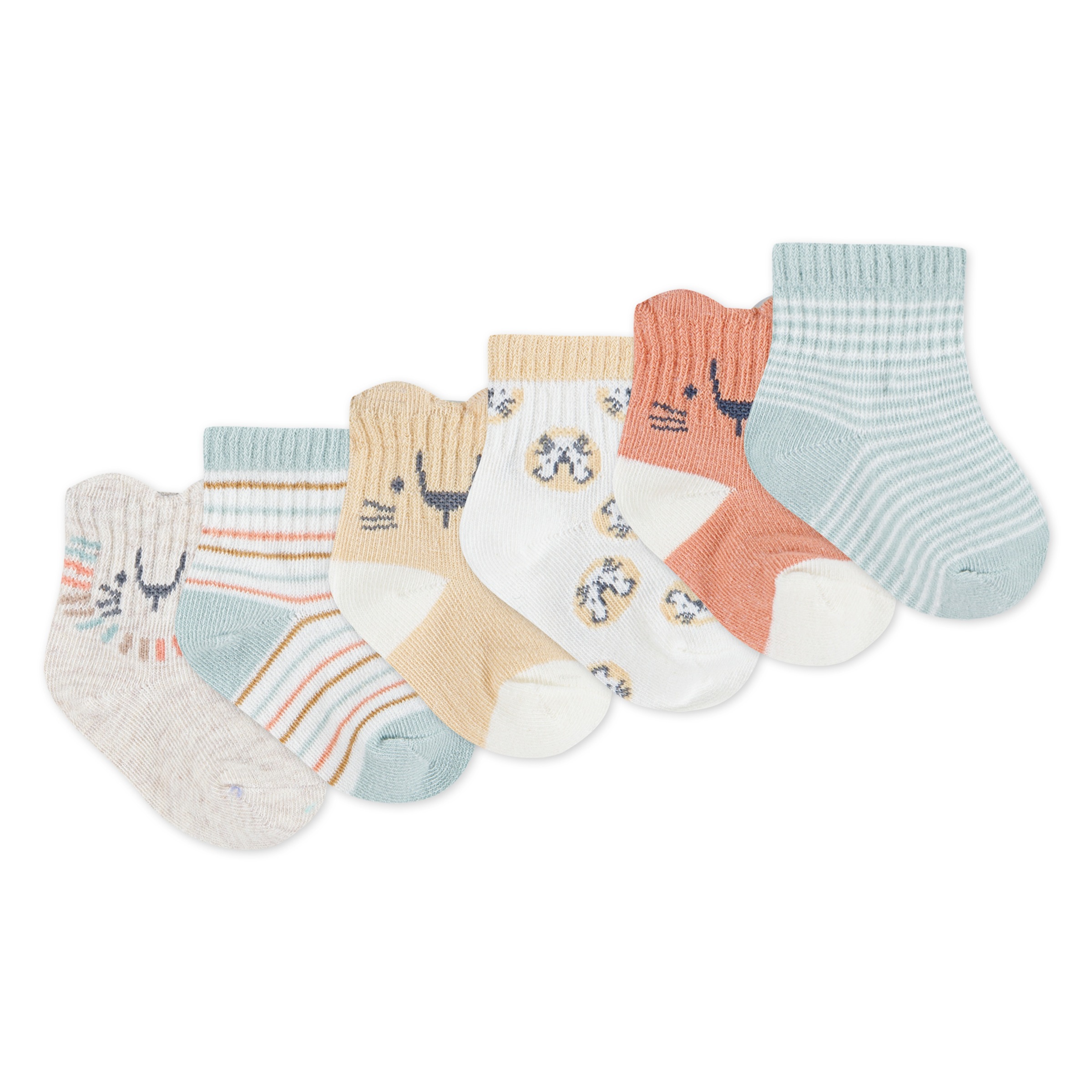 HUGGIES babywear Socken "HGHB 6PK SOCK" Packung, 6 Paar tlg. mit Stickerei günstig online kaufen