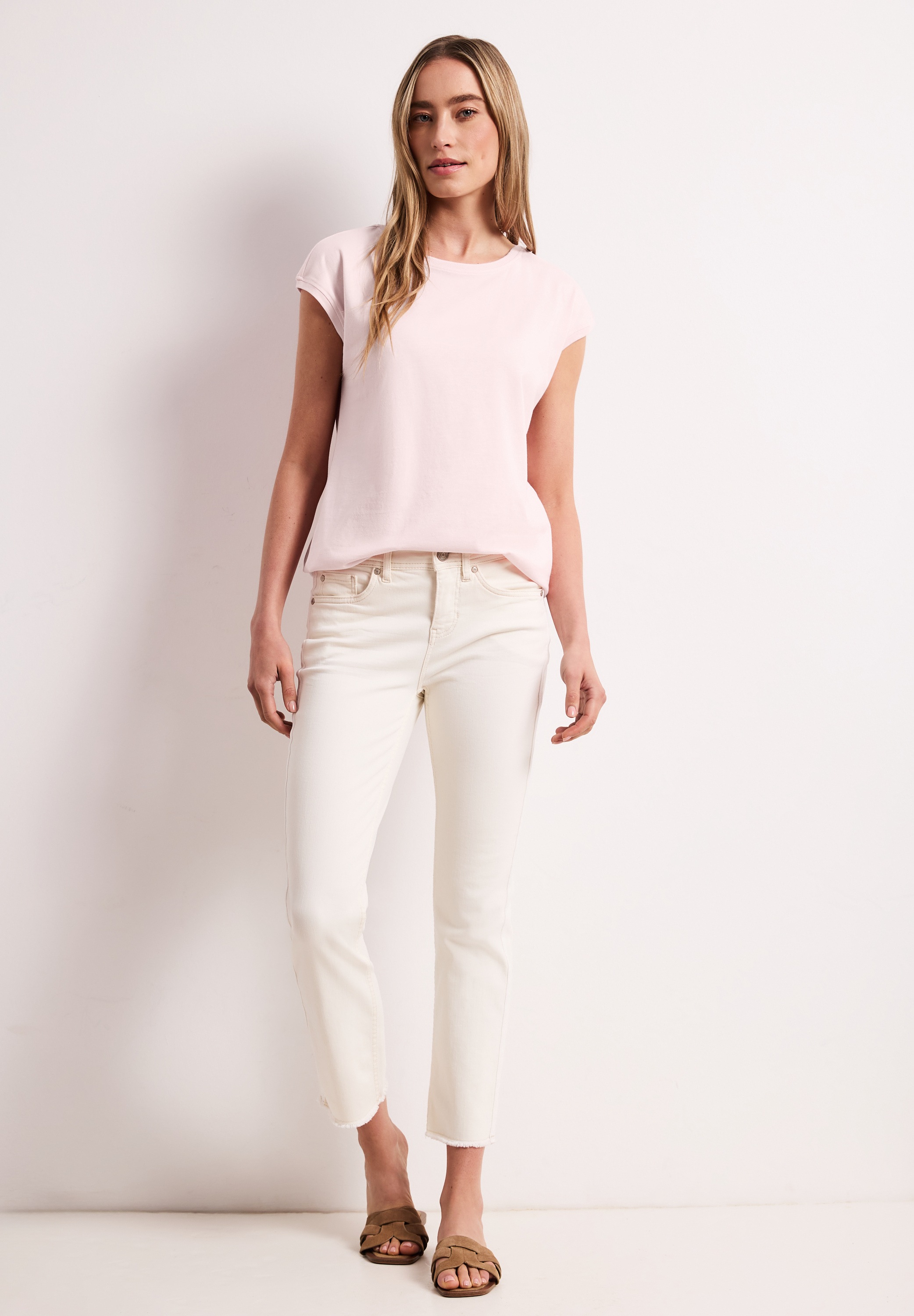 STREET ONE T-Shirt mit U-Boot-Ausschnitt