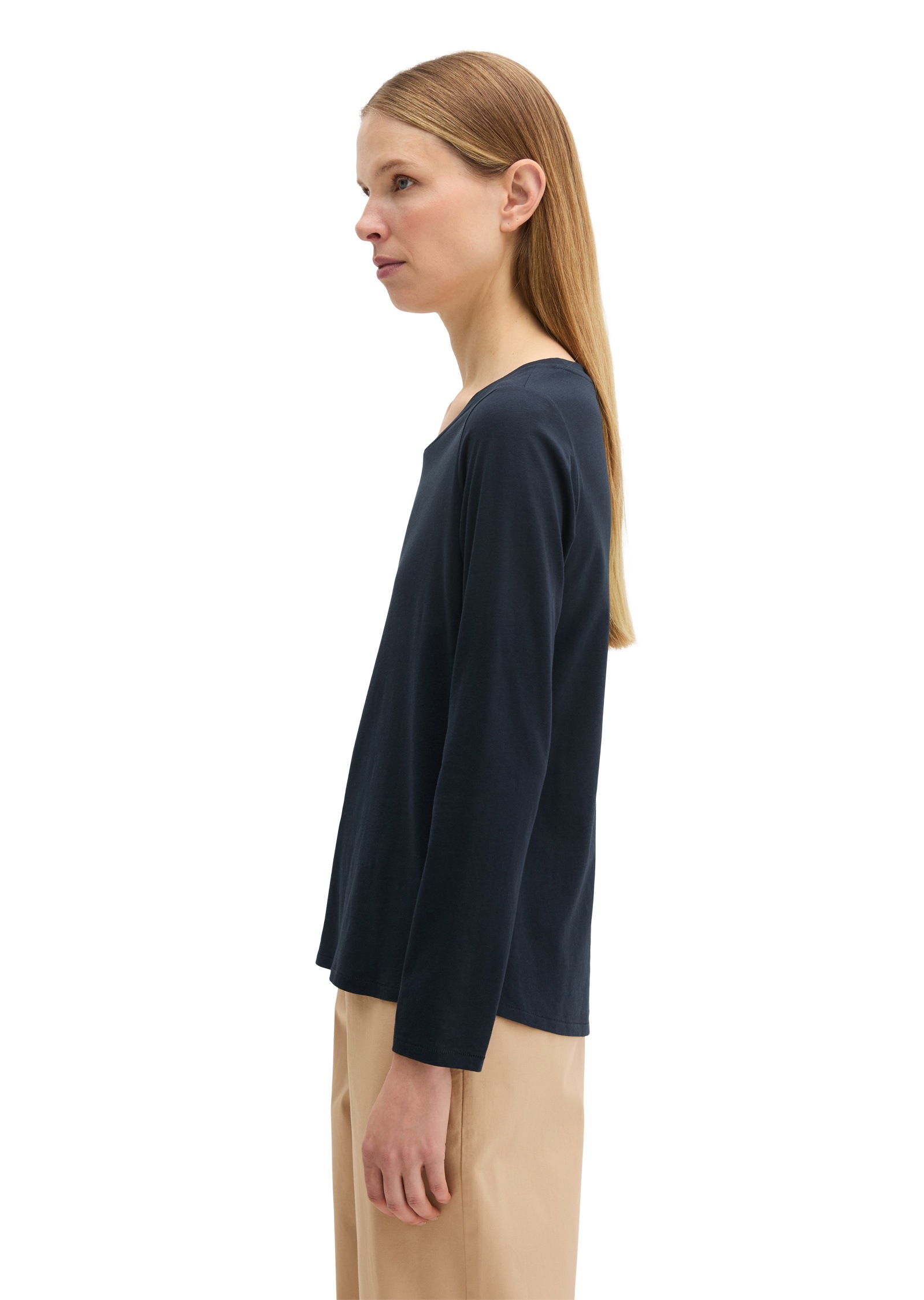 Marc OPolo Langarmshirt "in Organic Cotton-Qualität" günstig online kaufen