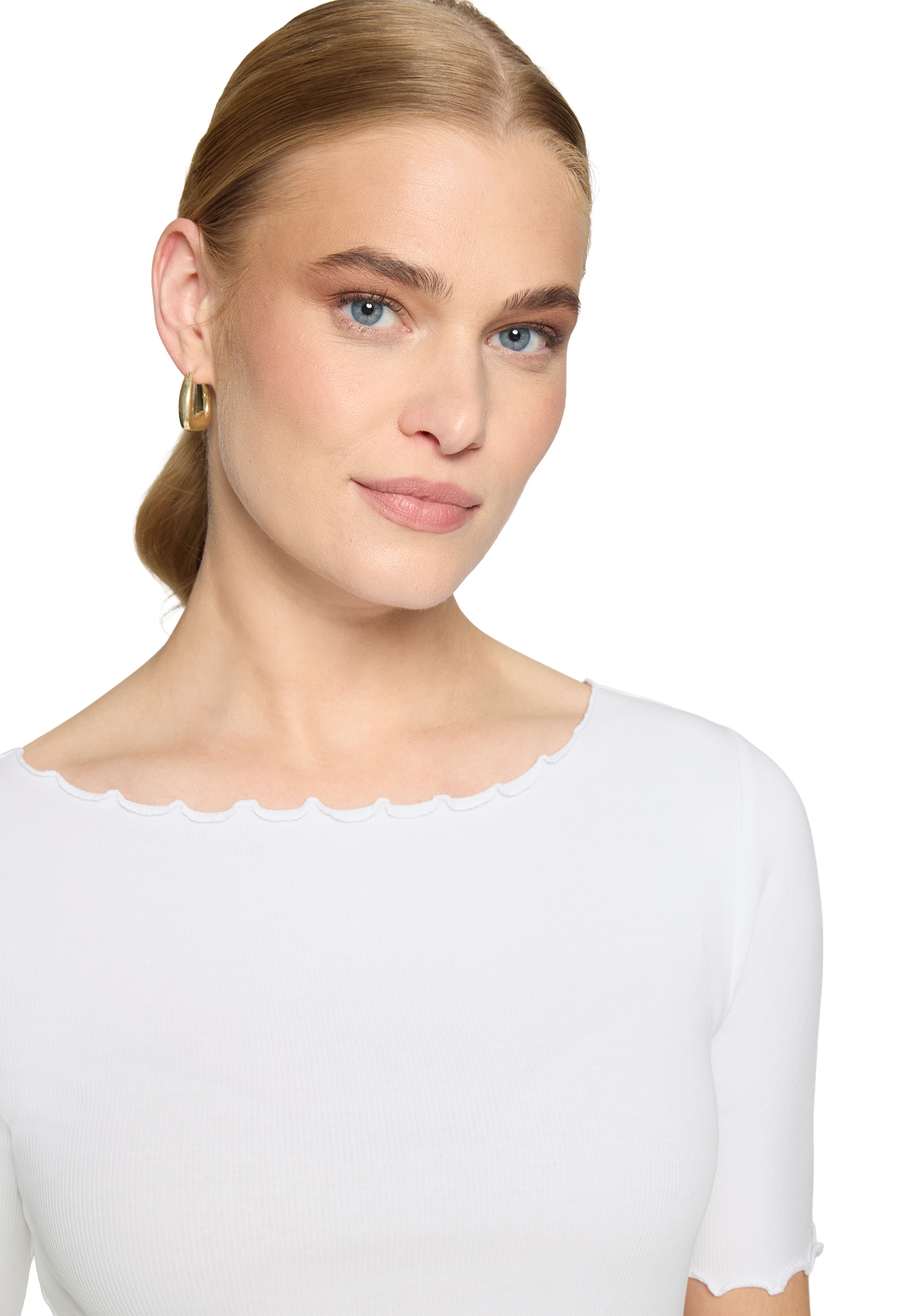 Zero Kurzarmshirt »Damen mit U-Boot-Ausschnitt« 1 Material