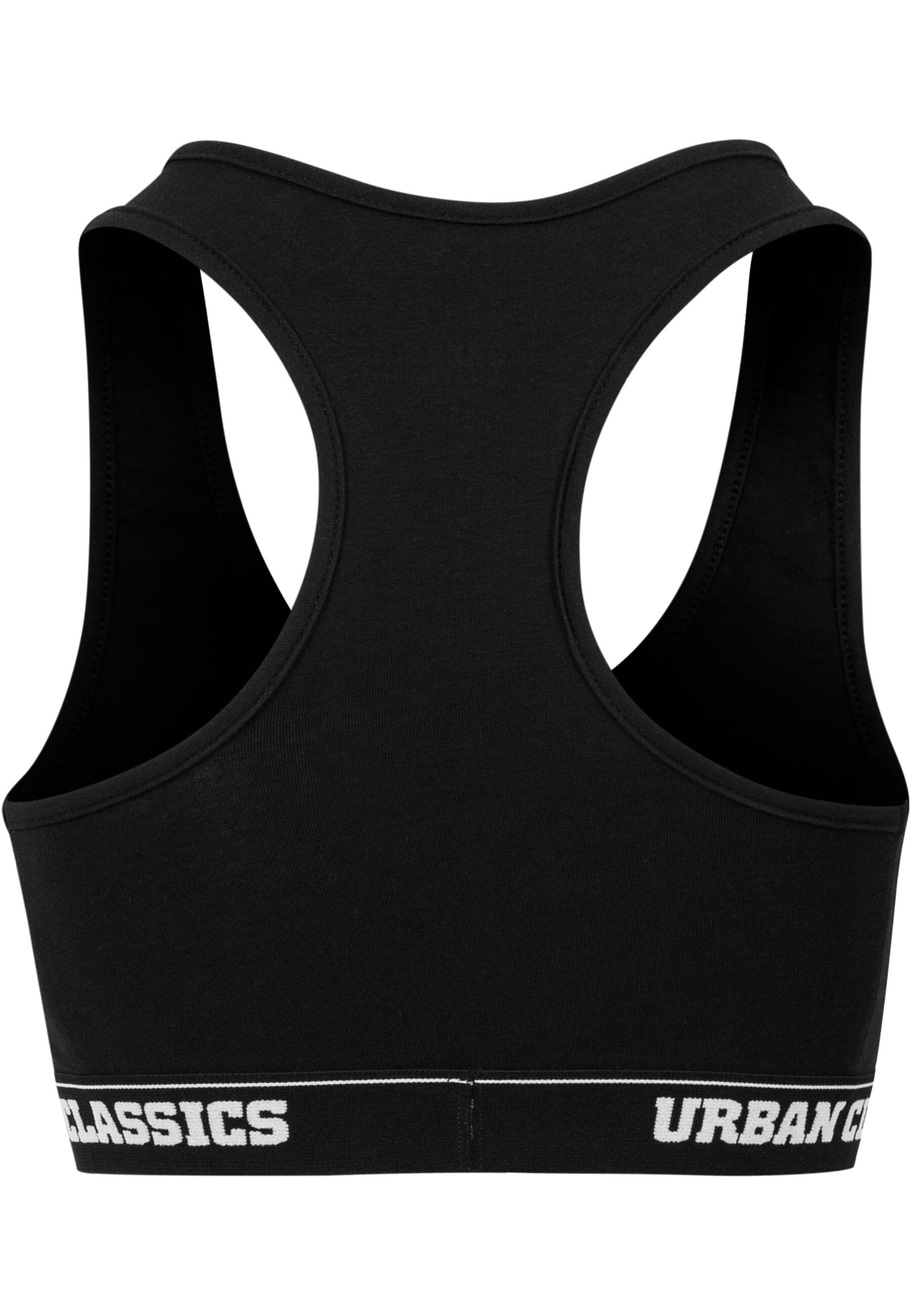 URBAN CLASSICS Kurzarmshirt "Urban Classics Damen Ladies Logo Bra", (1 tlg. günstig online kaufen
