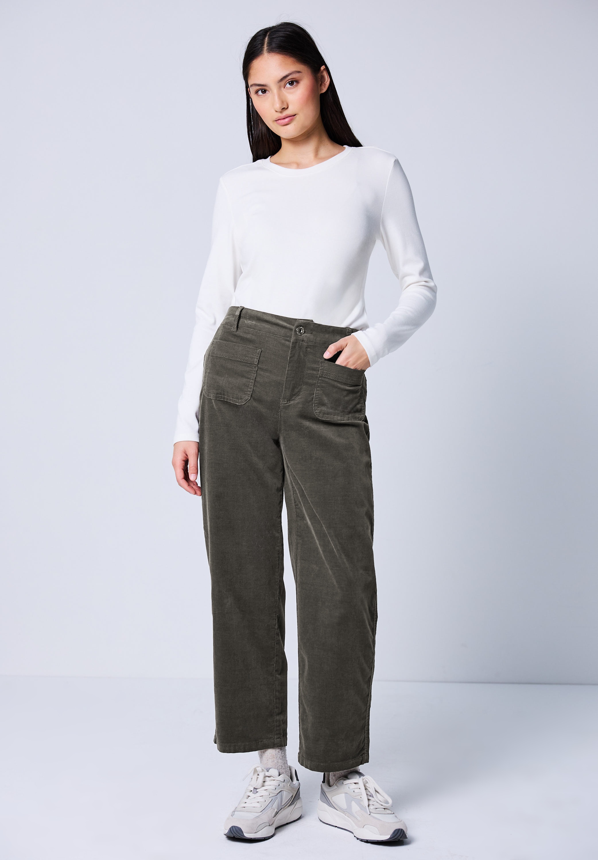 STREET ONE STUDIO Cordhose  High Waist