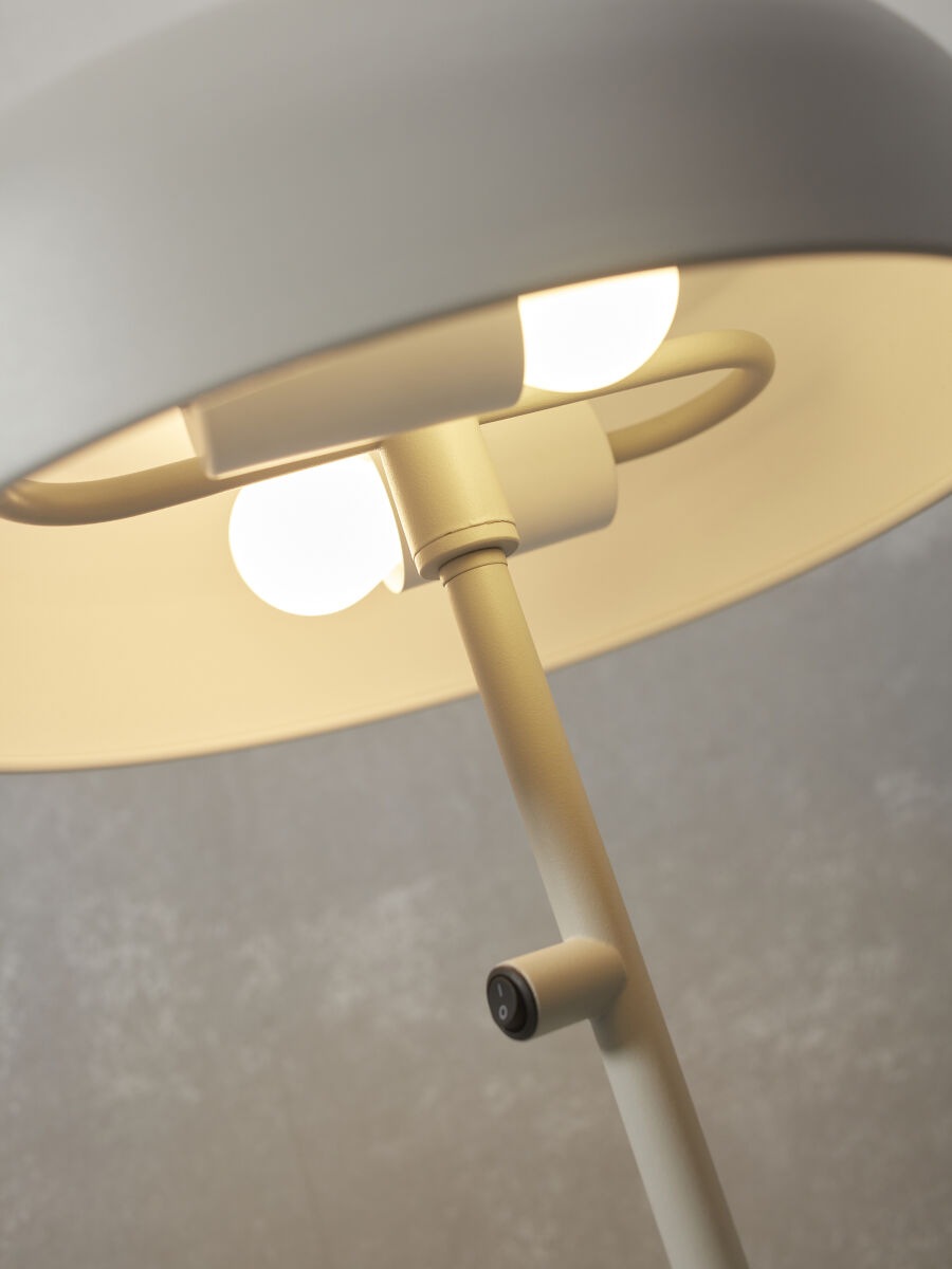 it's About RoMi Tischleuchte »PORTO«, 2 flammig, Leuchtmittel E27 | LED wechselbar, Gutes leselicht