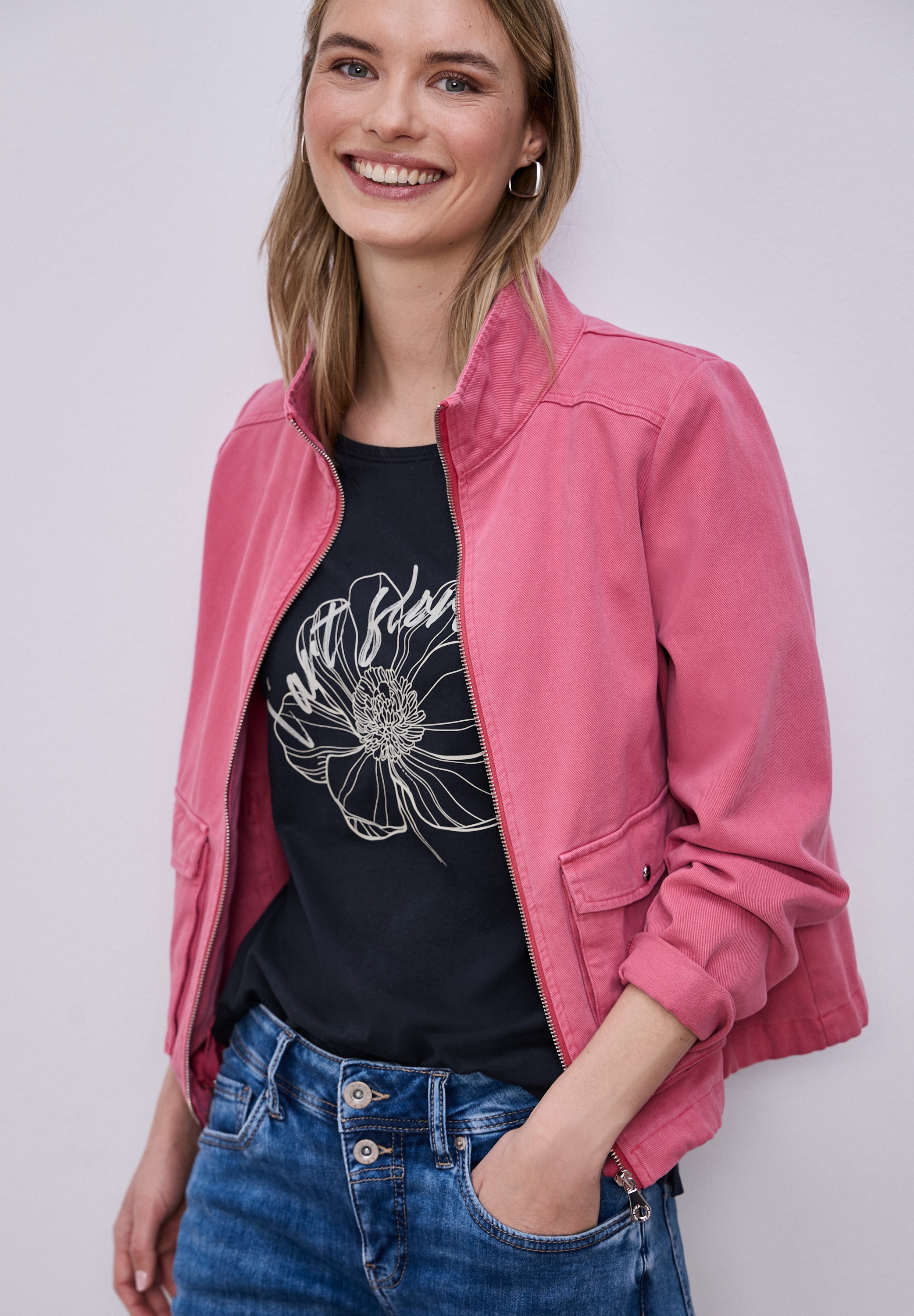 STREET ONE Print-Shirt aus reiner Baumwolle günstig online kaufen