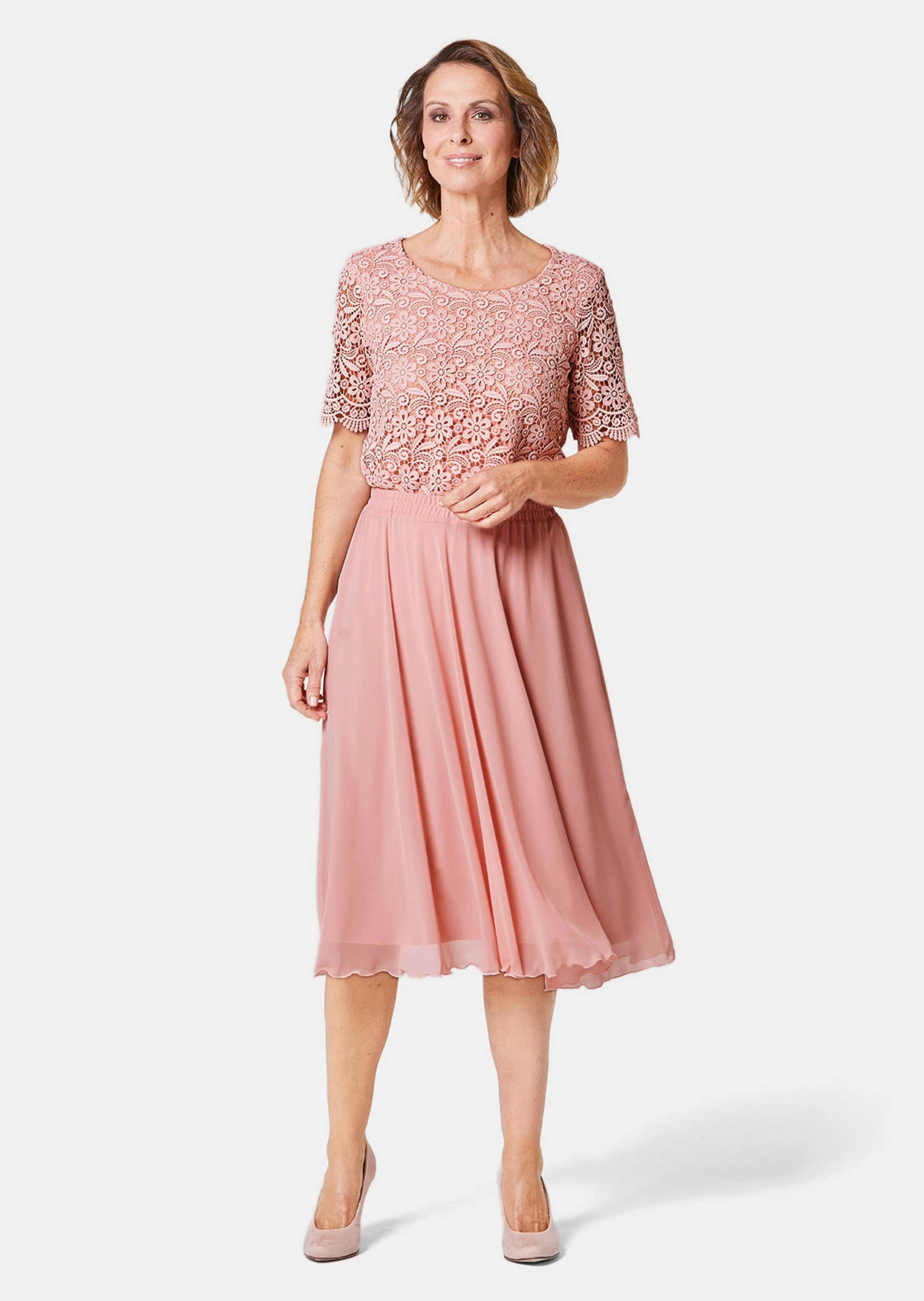 GOLDNER A-Linien-Rock "Luftig schwingender Chiffonrock" günstig online kaufen